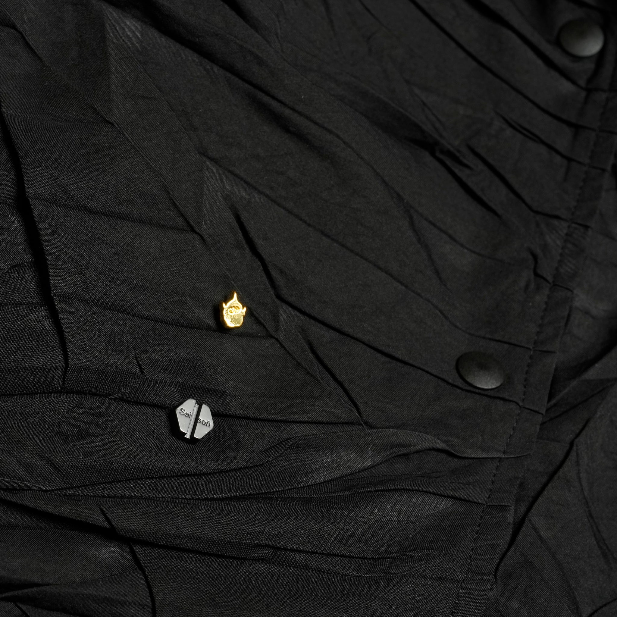 Seivson x (A)crypsis® Spring/Summer Air-Fold Shirt - BLACK COLOR: BLACK | Size:Free【(A)CRYPSIS®】【SEIVSON_セイヴソン】
