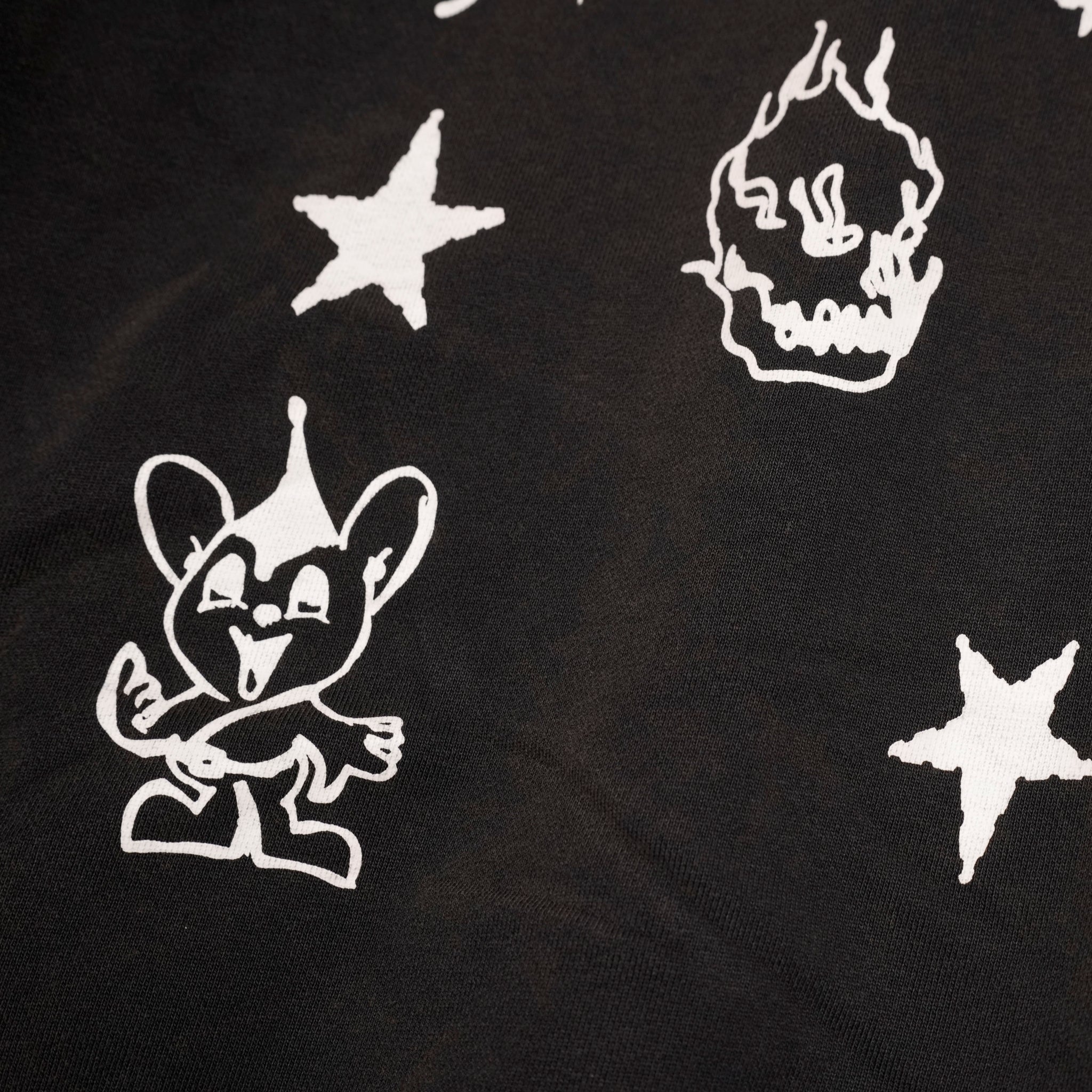 Pla24awcol2-1_washed black | x SYU.Man illustrator hoodie | Color:Washed Black【PLATEAU STUDIO_プラトー スタジオ】