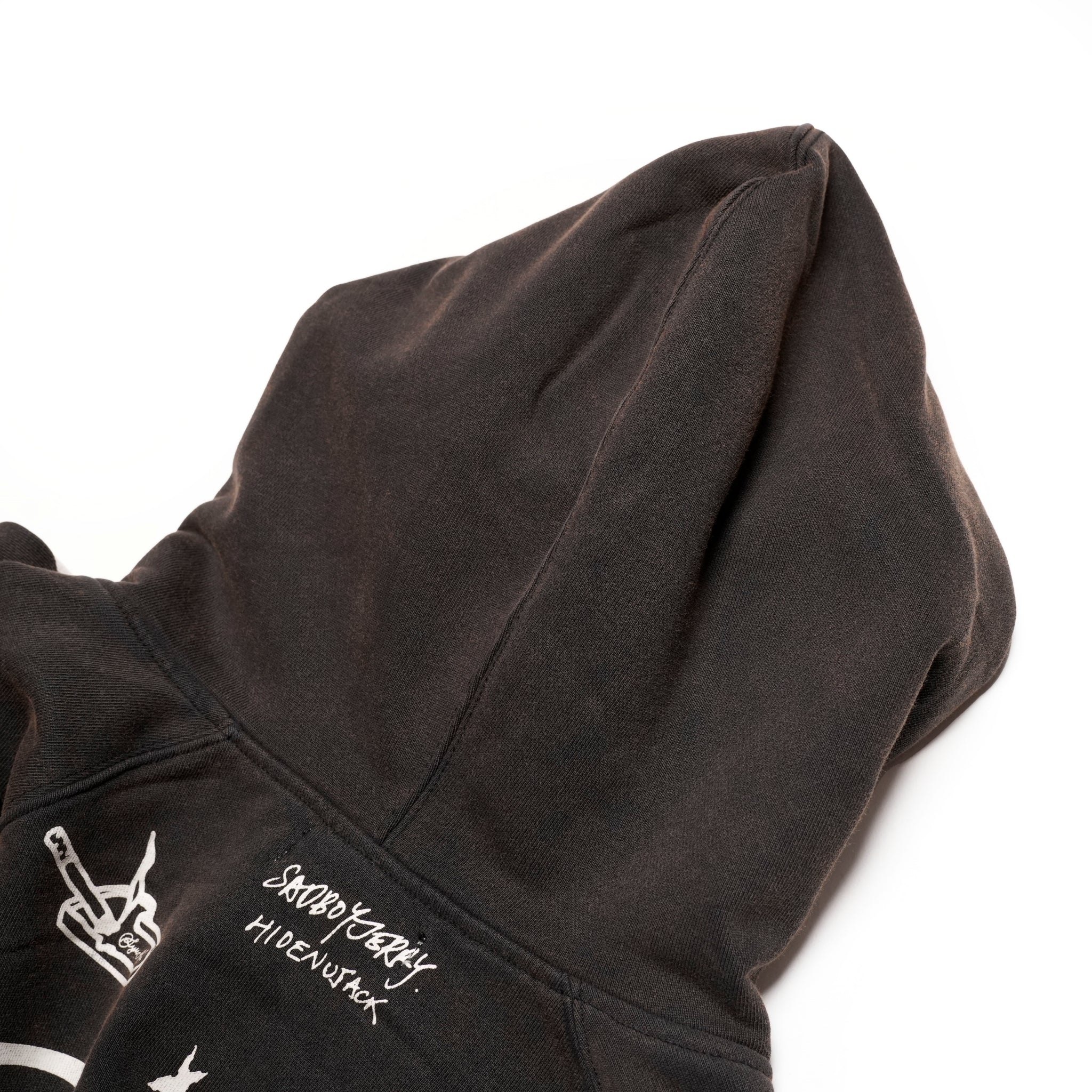 Pla24awcol2-1_washed black | x SYU.Man illustrator hoodie | Color:Washed Black【PLATEAU STUDIO_プラトー スタジオ】