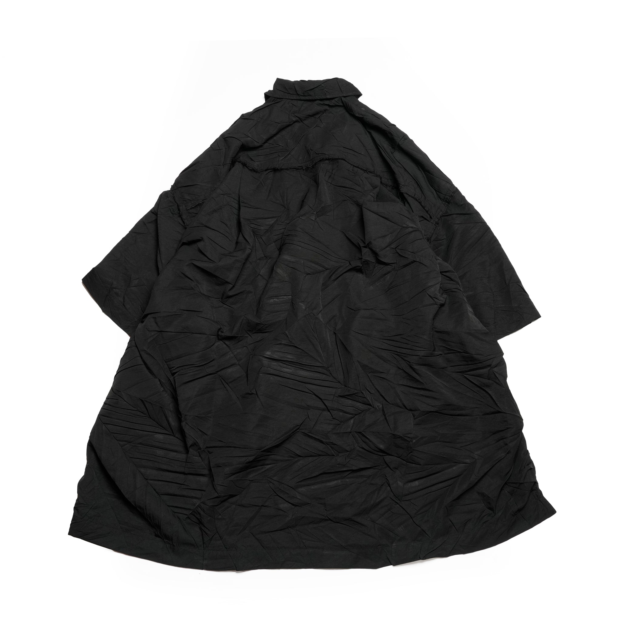 Seivson x (A)crypsis® Spring/Summer Air-Fold Shirt - BLACK COLOR: BLACK | Size:Free【(A)CRYPSIS®】【SEIVSON_セイヴソン】