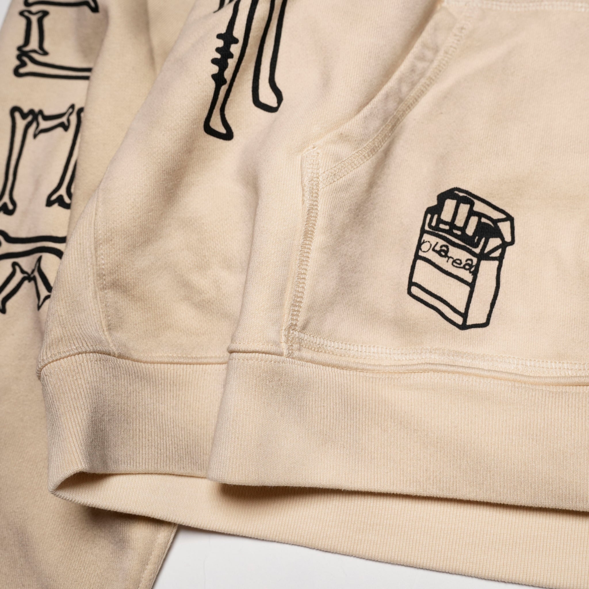 Pla24awcol2-2_dirty beige | x SYU.Man illustrator hoodie | Color:Dirty Beige【PLATEAU STUDIO_プラトー スタジオ】【archive】
