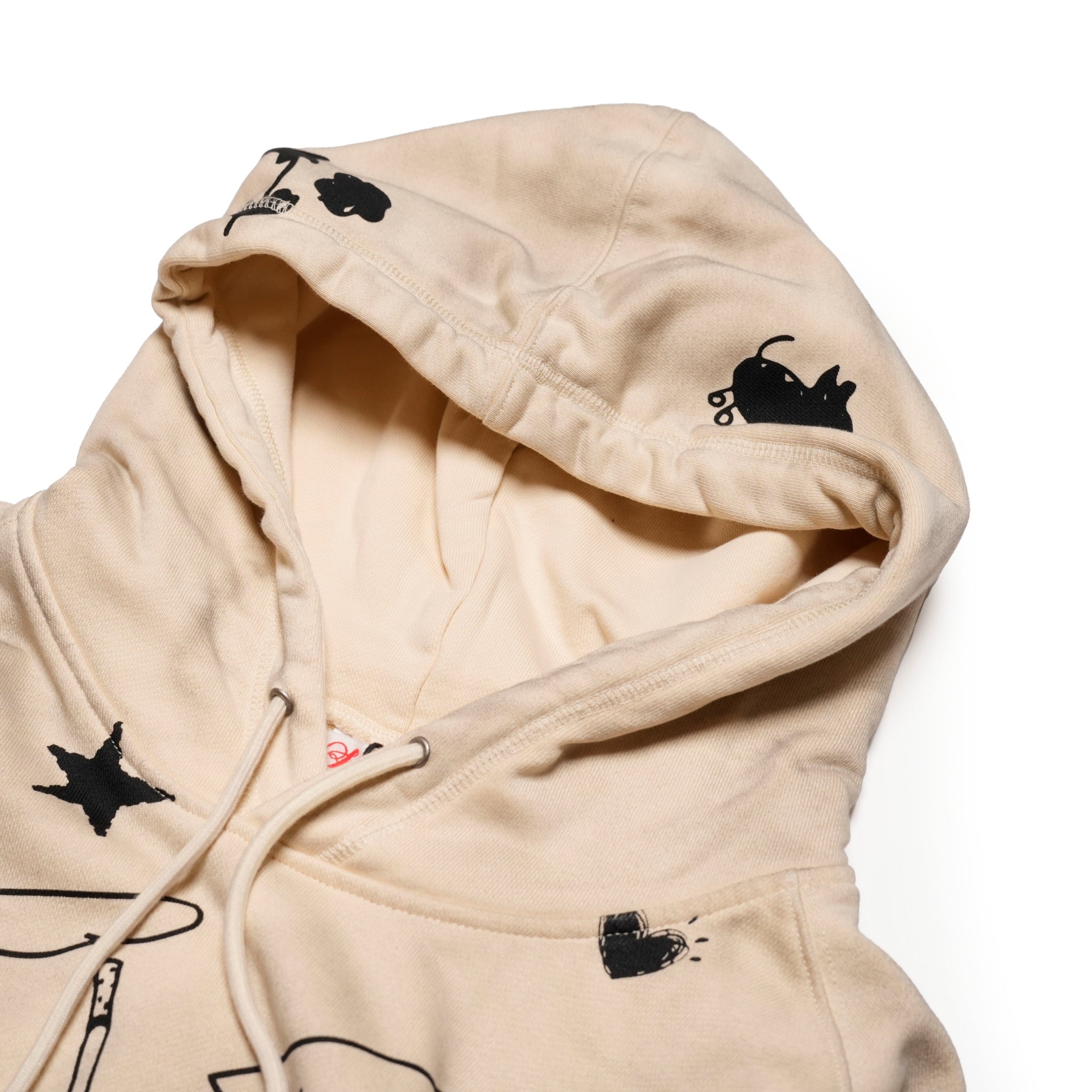 Pla24awcol2-2_dirty beige | x SYU.Man illustrator hoodie | Color:Dirty Beige【PLATEAU STUDIO_プラトー スタジオ】【archive】