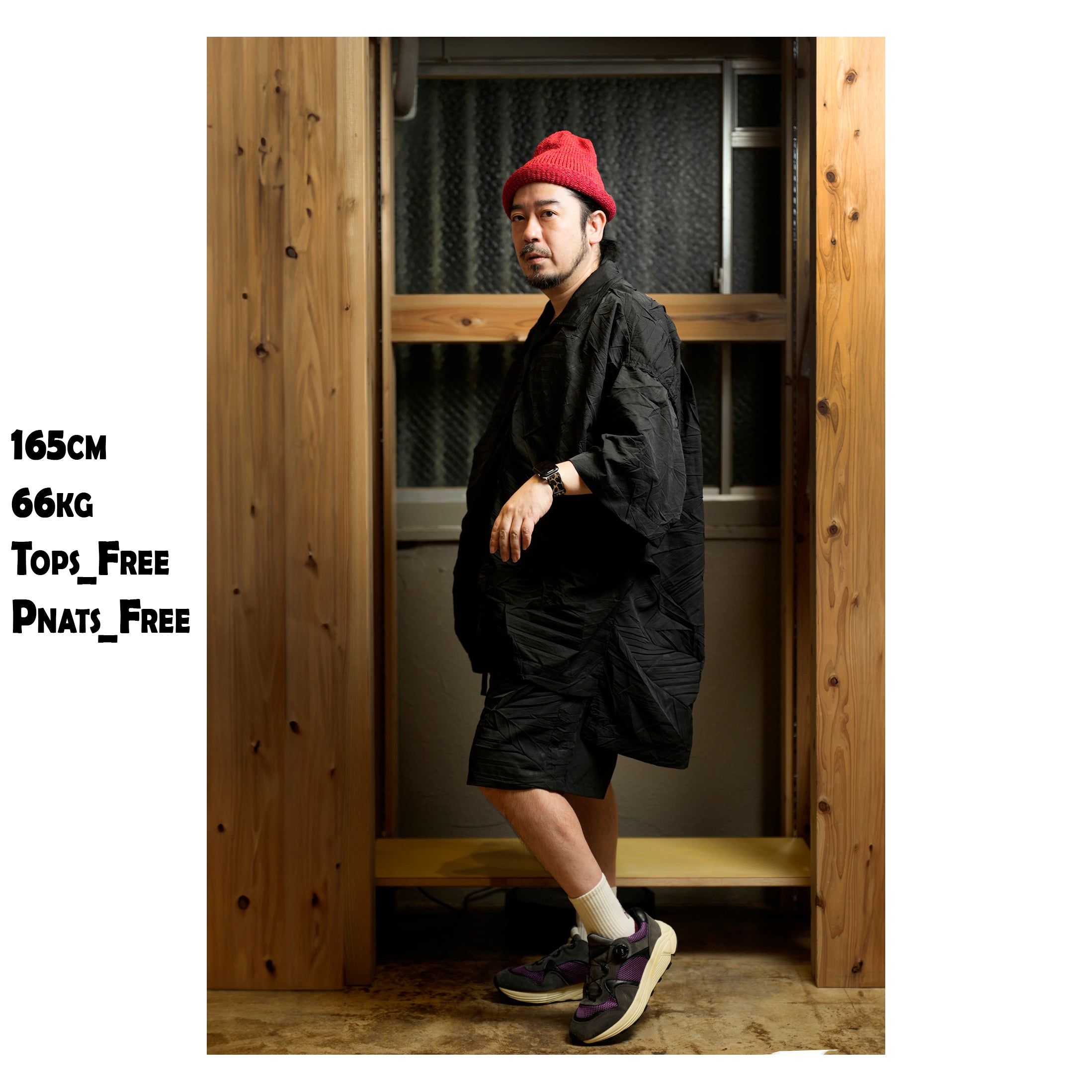 Seivson x (A)crypsis® Spring/Summer Stream Mark Shorts - BLACK | Size:Free【(A)CRYPSIS®】【SEIVSON_セイヴソン】