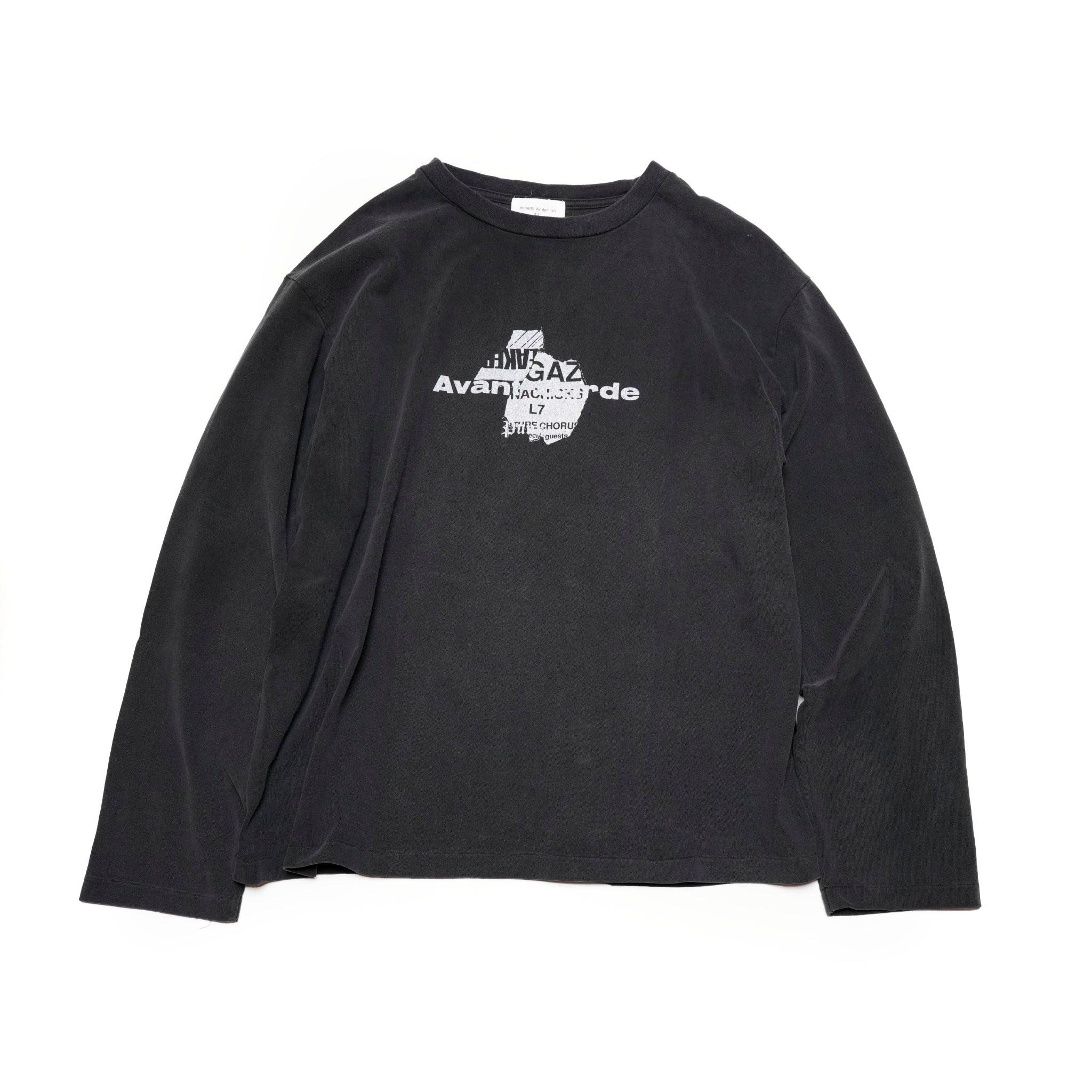 24#03-5A30-0_Black | AVANT-GARDE-ロンTEE | Color:Black【MINAMI ANDERSON_ミナミアンダーソン】