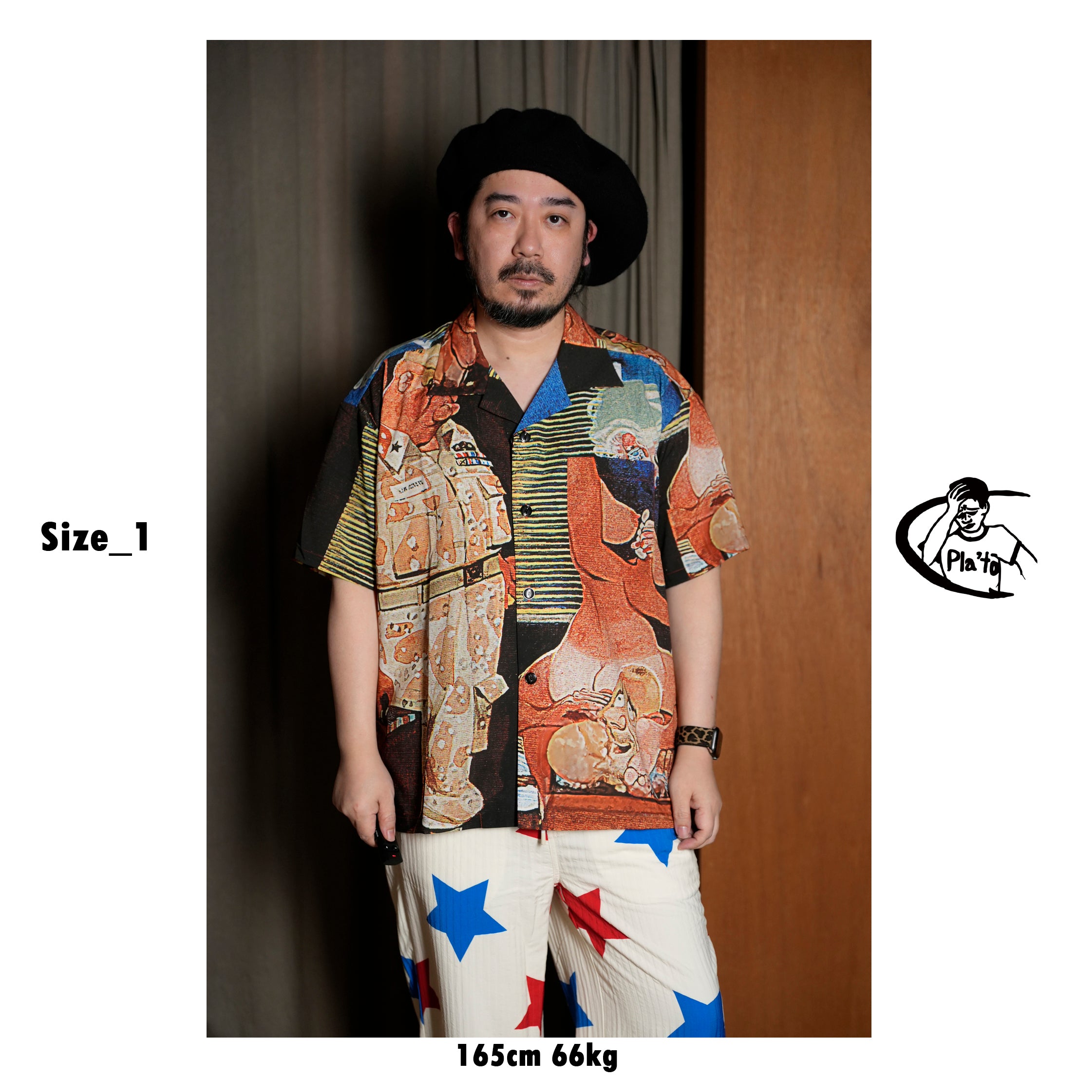 Pla25sst02_Print | Erotic shirt | Color:Print【PLATEAU STUDIO_プラトー スタジオ】