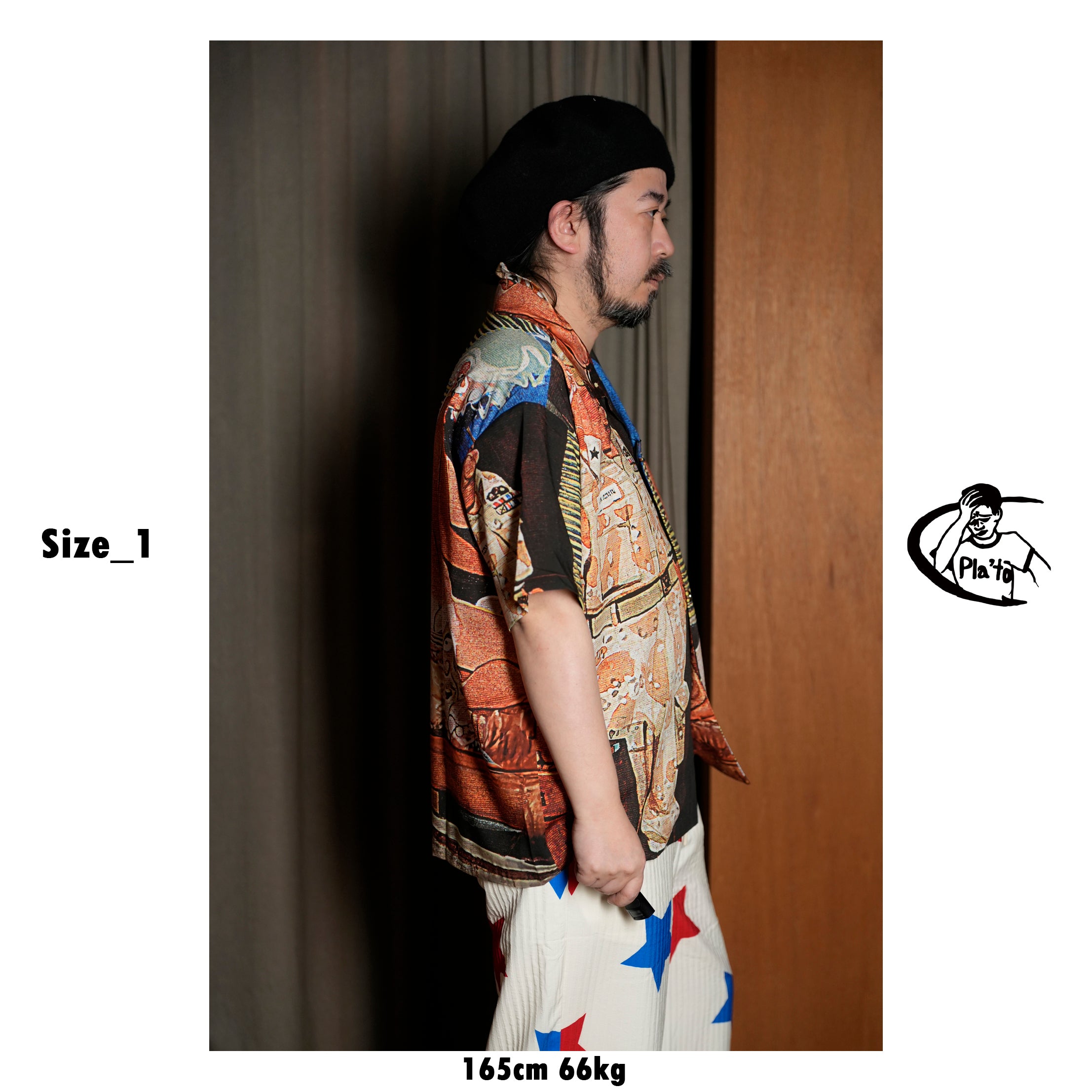 Pla25sst02_Print | Erotic shirt | Color:Print【PLATEAU STUDIO_プラトー スタジオ】