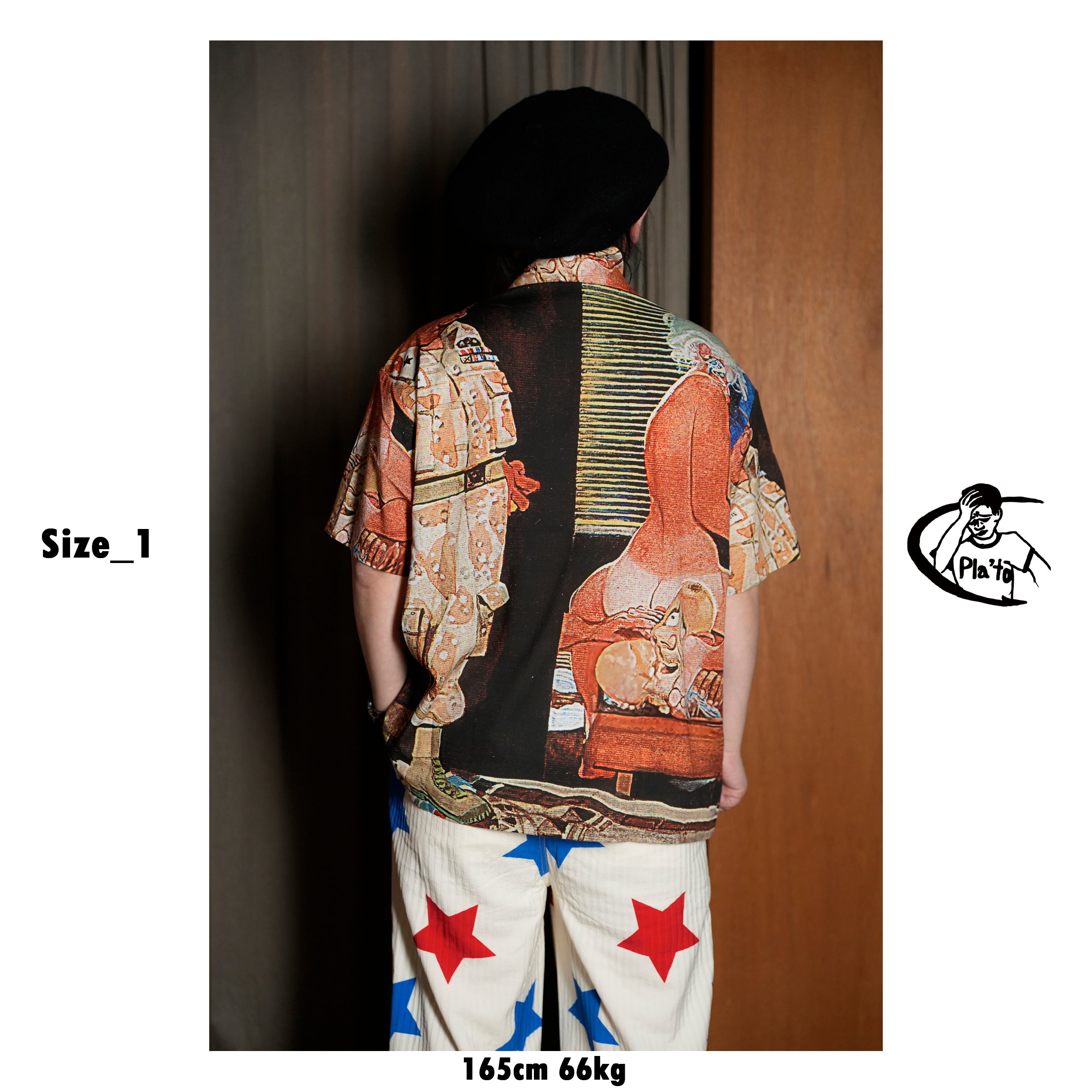 Pla25sst02_Print | Erotic shirt | Color:Print【PLATEAU STUDIO_プラトー スタジオ】