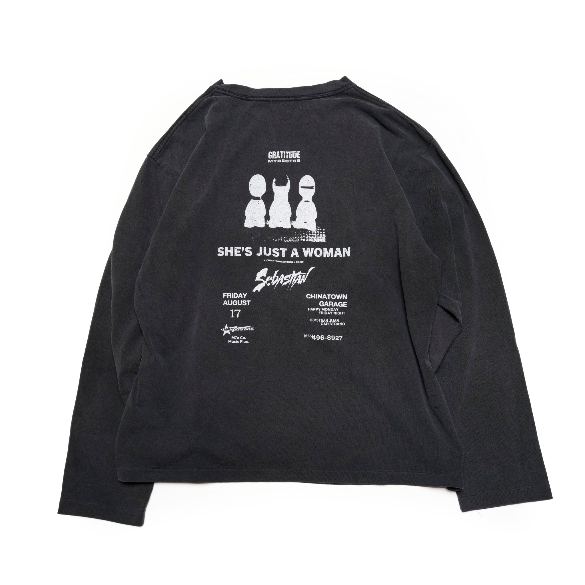 24#03-5A30-0_Black | AVANT-GARDE-ロンTEE | Color:Black【MINAMI ANDERSON_ミナミアンダーソン】