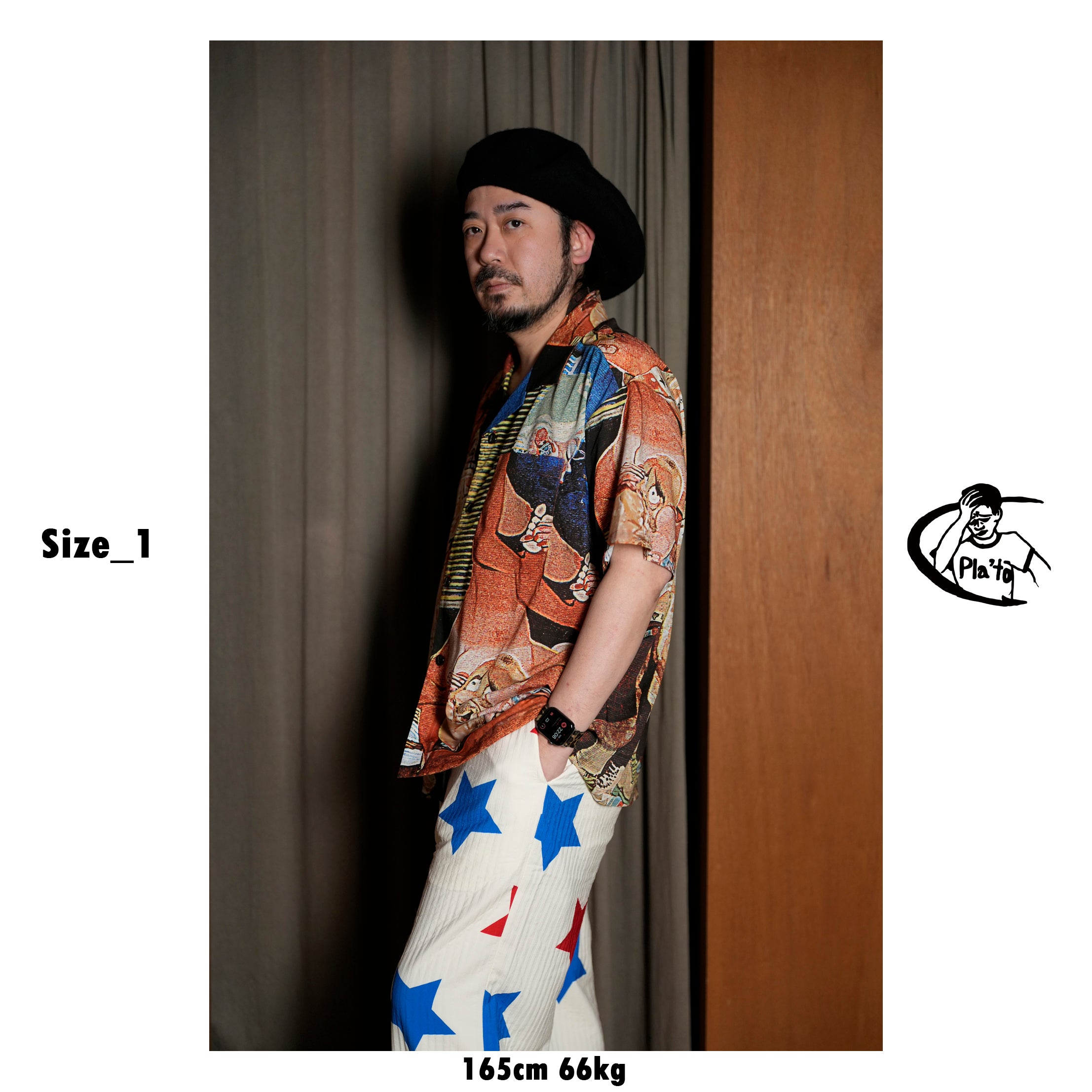 Pla25sst02_Print | Erotic shirt | Color:Print【PLATEAU STUDIO_プラトー スタジオ】