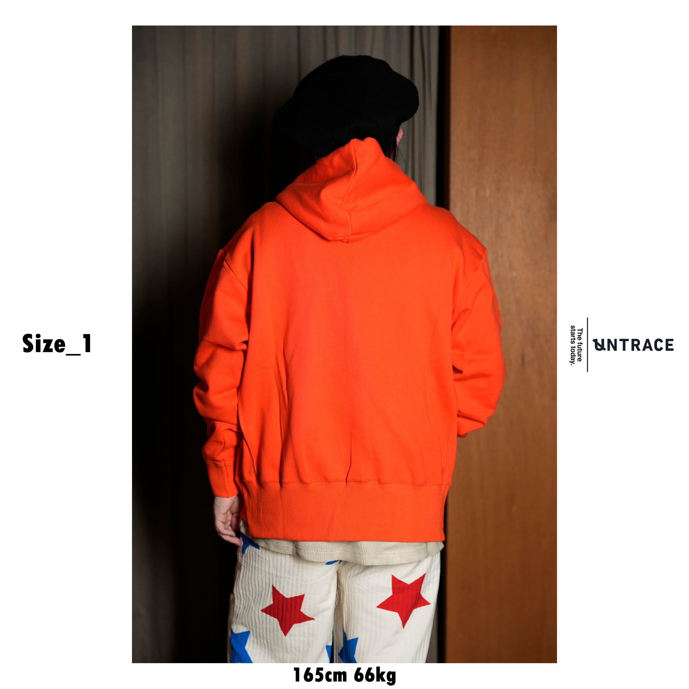 _173_Orange | ジップフーディー | Color:Orange【UNTRACE_アントレース】【archive】