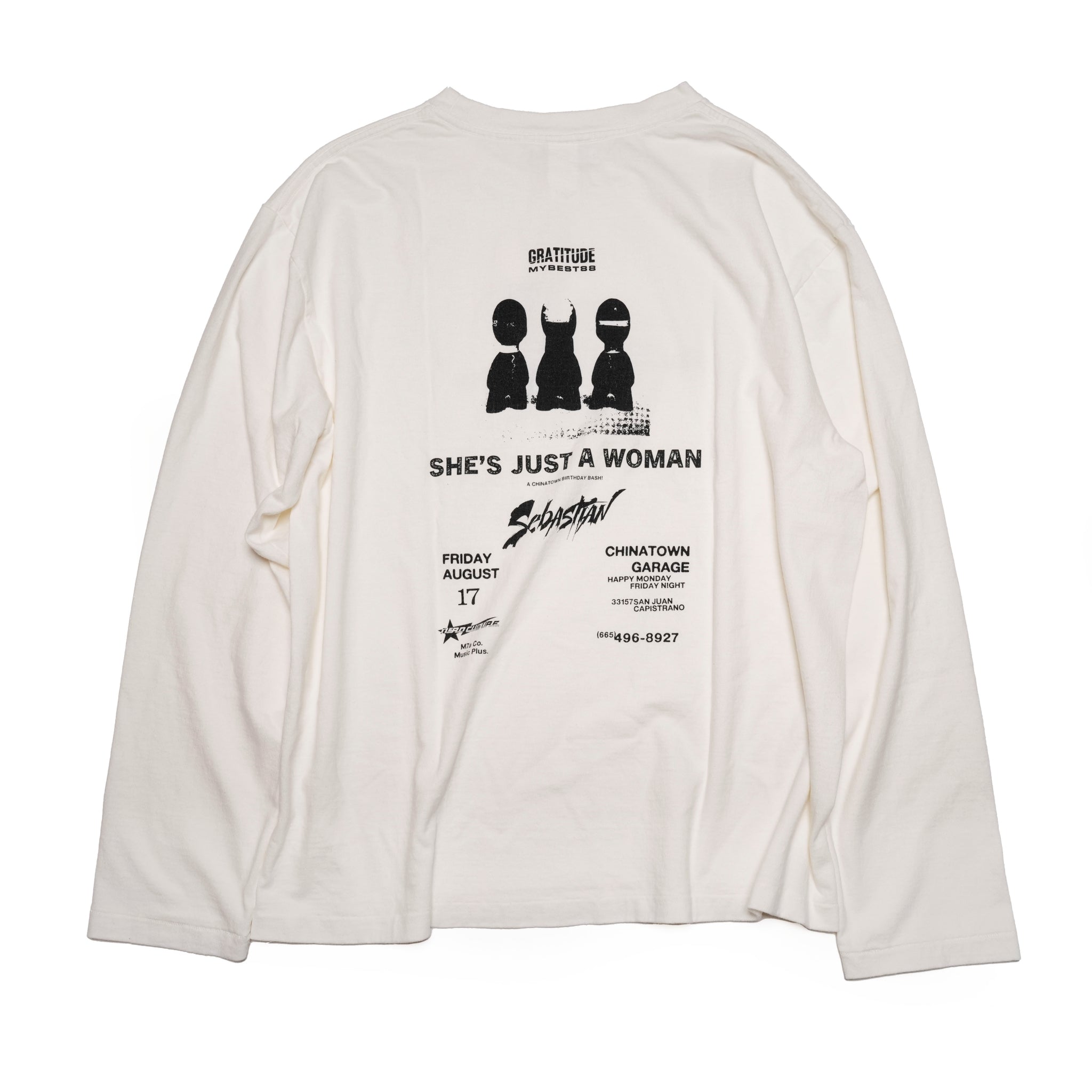 24#03-5A30-0_White | AVANT-GARDE-ロンTEE | Color:White【MINAMI ANDERSON_ミナミアンダーソン】