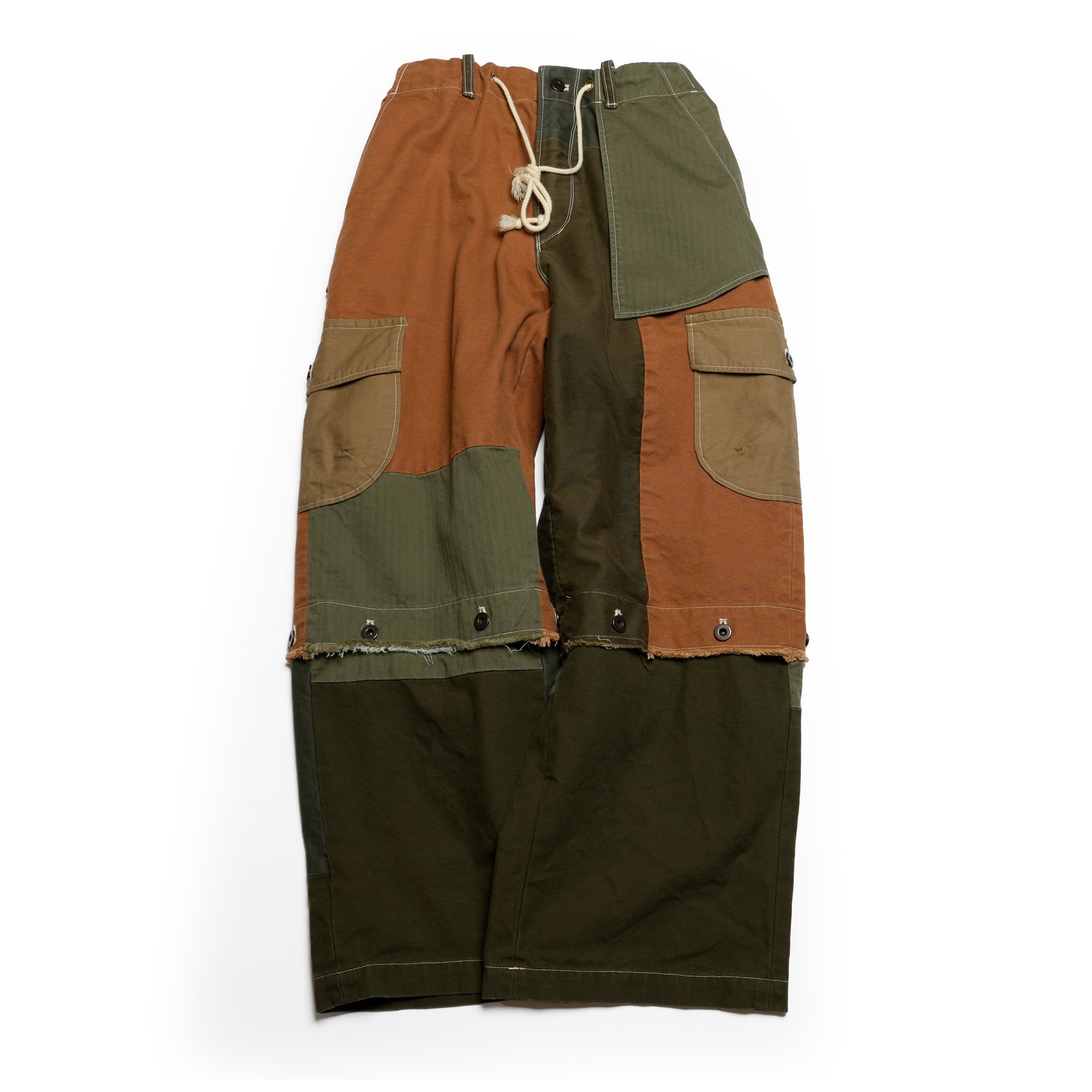 ミリタリーテイストの2WAYカーゴパンツ | 膝下が取り外せるショーツ仕様 | アースカラーの6色切り替え