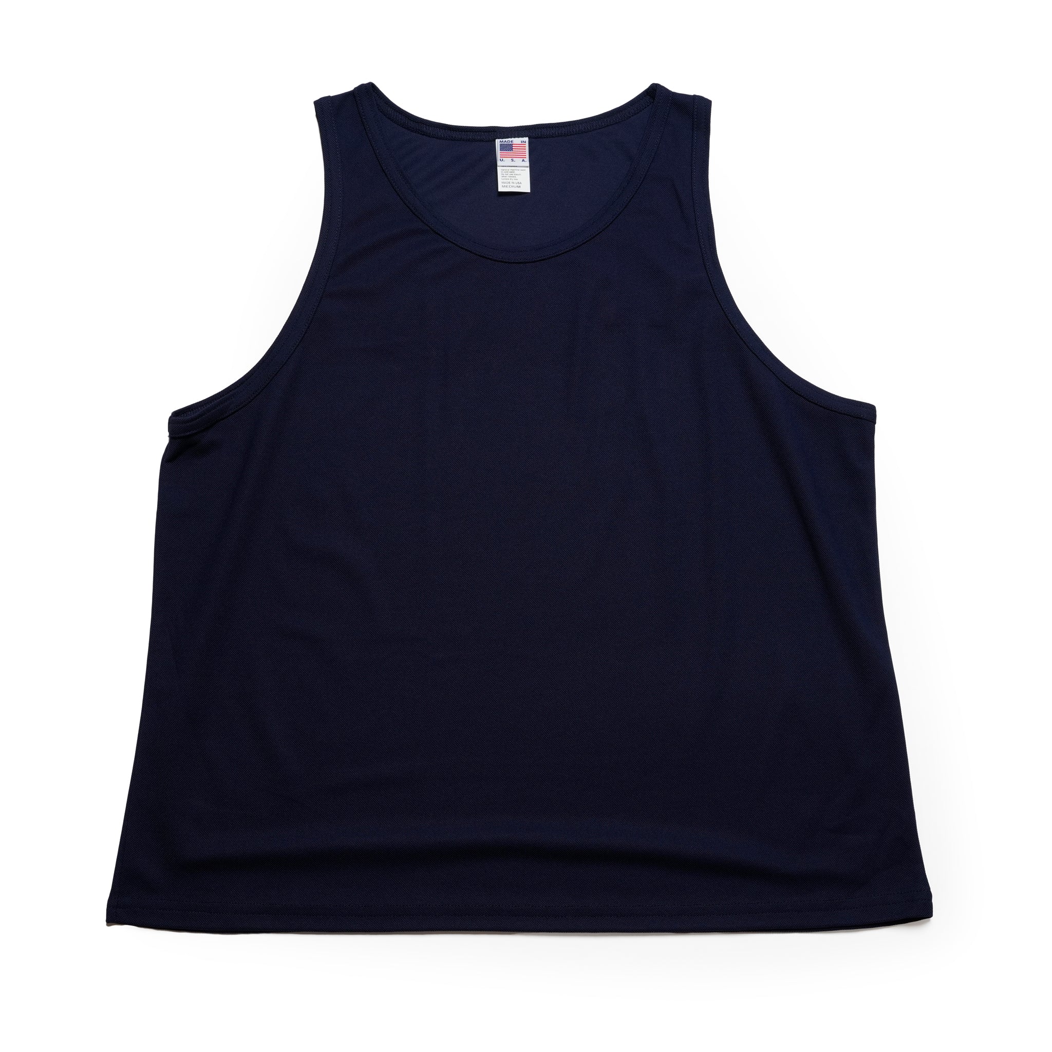 Dry Pique Tank Top 100% Polyester | Color:White/Black/Navy | Size:M/L | 【SMOKE T ONE_スモークトーン】【D-SPORT WEAR】【ネコポス選択可能】