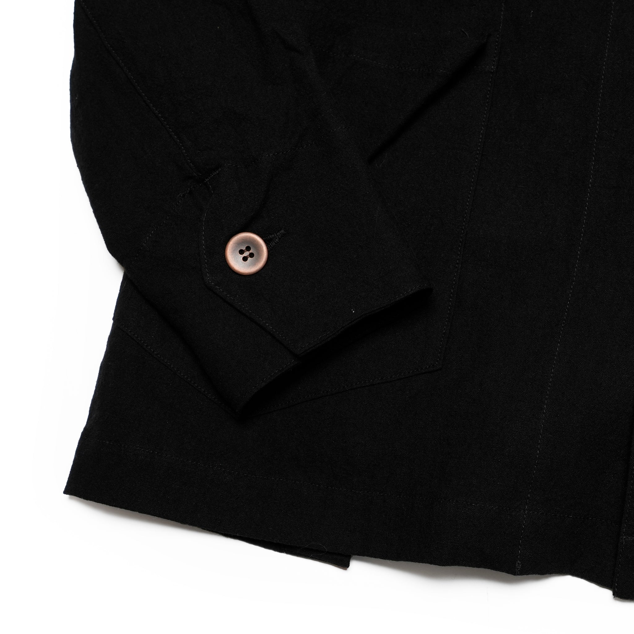 VOO-1222_Black | LINEN 2B JKT | Color:Black【VOO_ヴォー】