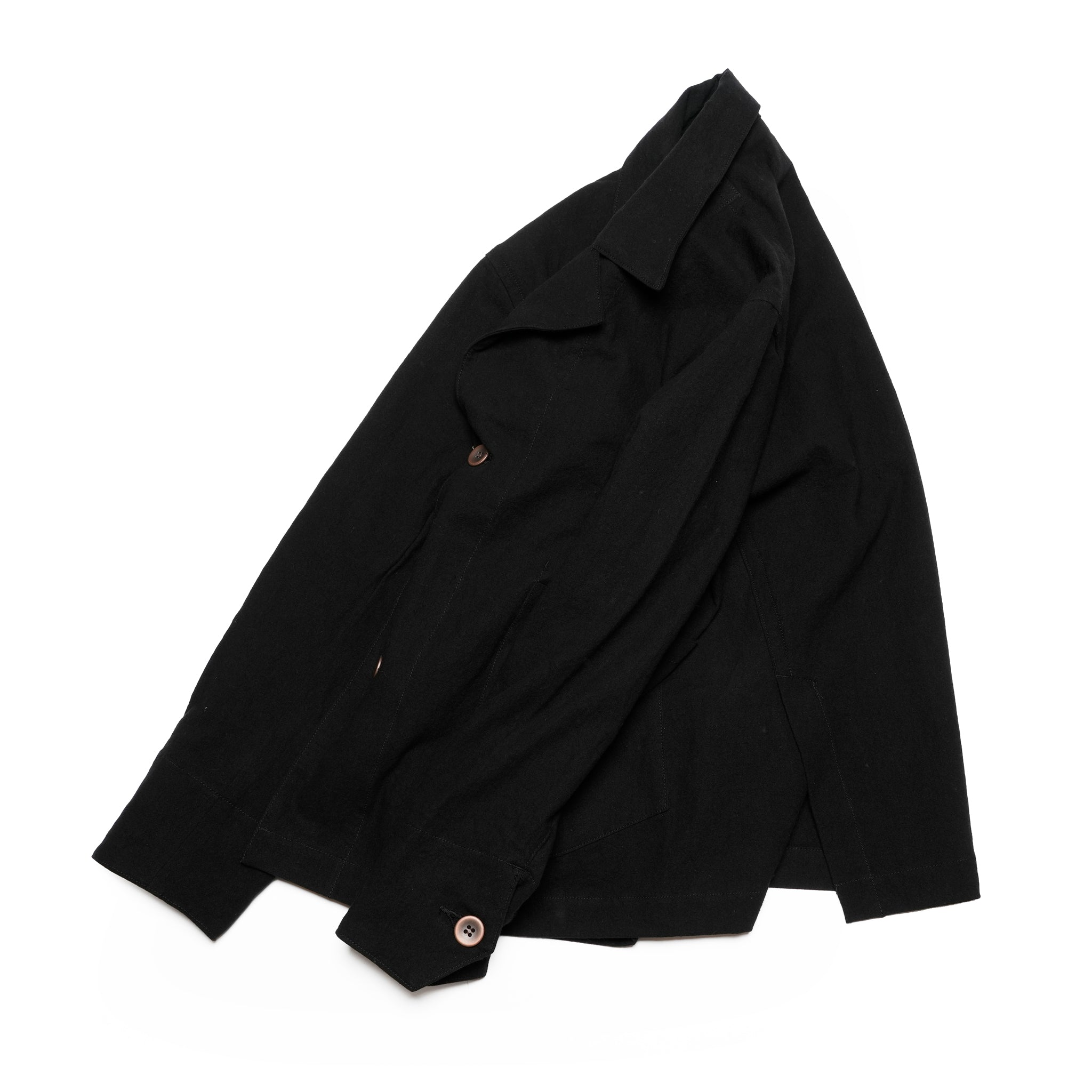 VOO-1222_Black | LINEN 2B JKT | Color:Black【VOO_ヴォー】