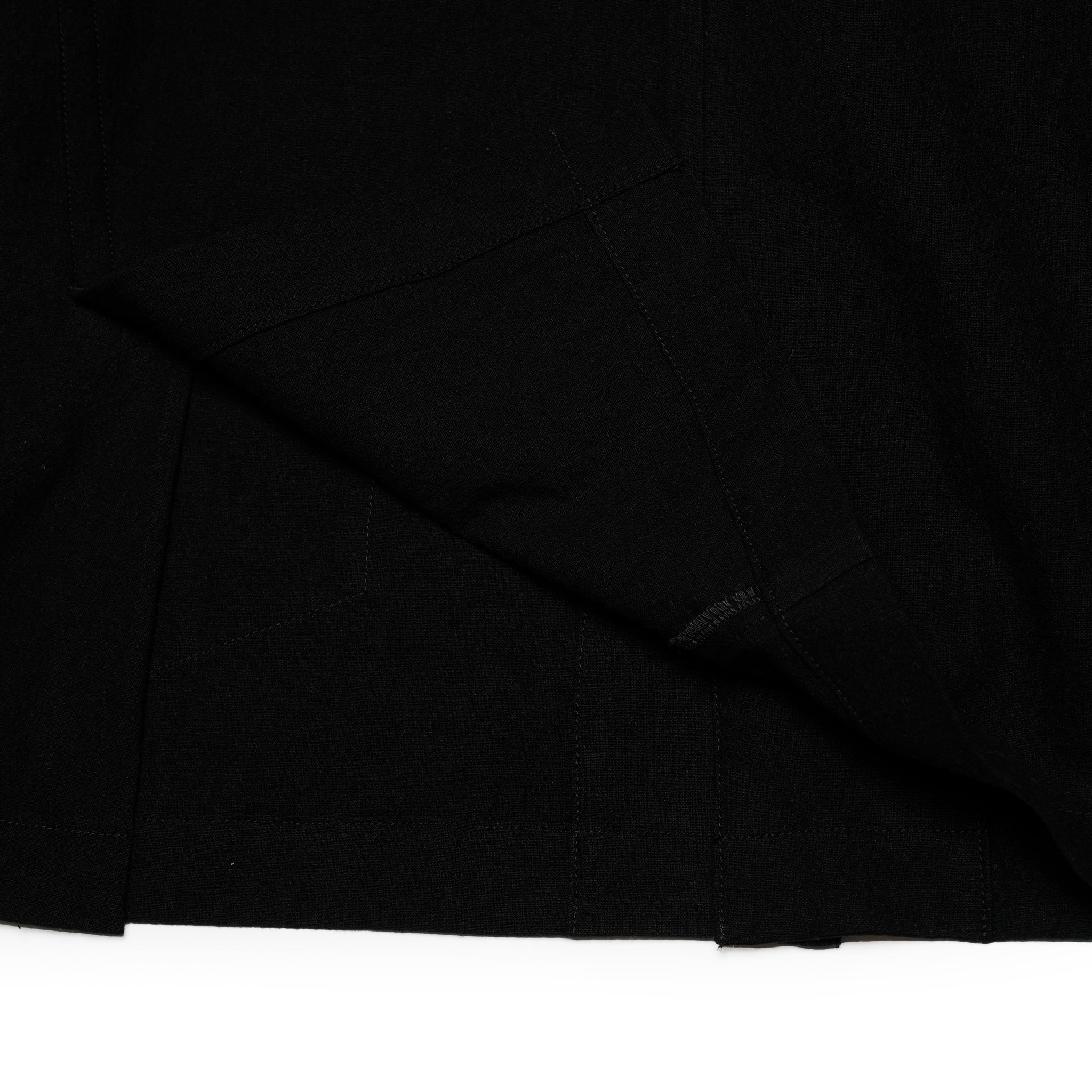 VOO-1222_Black | LINEN 2B JKT | Color:Black【VOO_ヴォー】