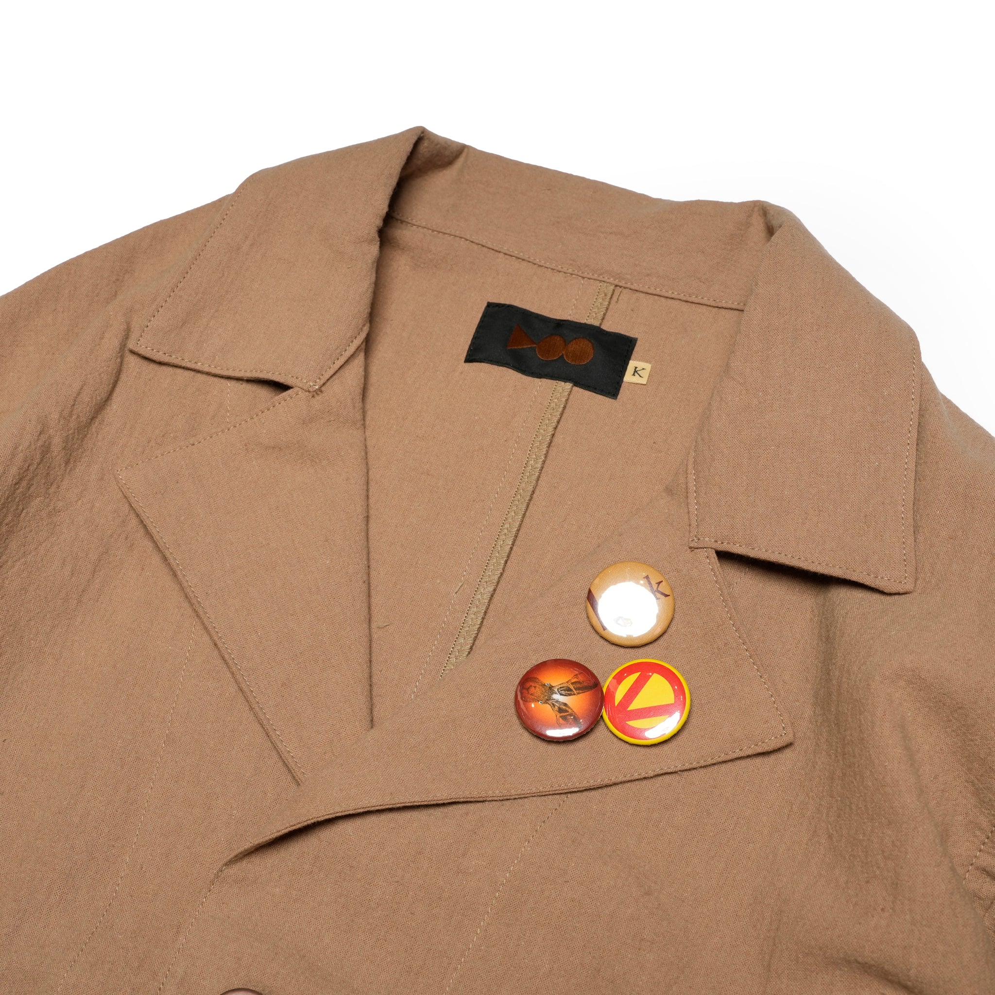 VOO-1222_Camel | LINEN 2B JKT | Color:Camel【VOO_ヴォー】