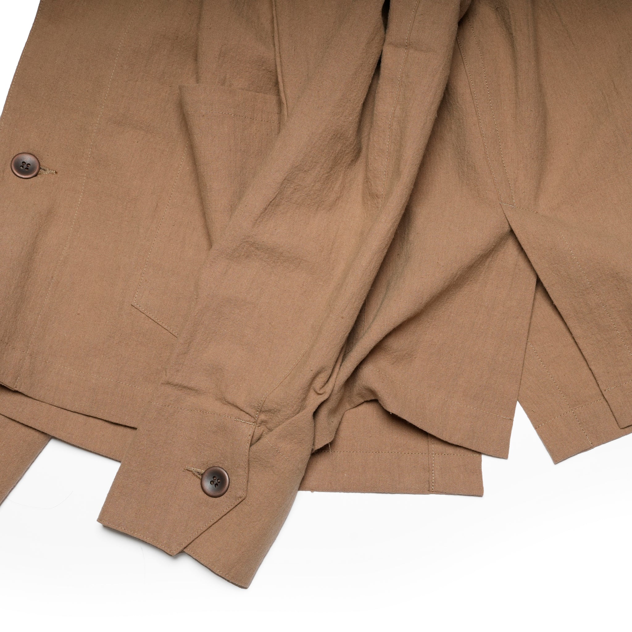 VOO-1222_Camel | LINEN 2B JKT | Color:Camel【VOO_ヴォー】
