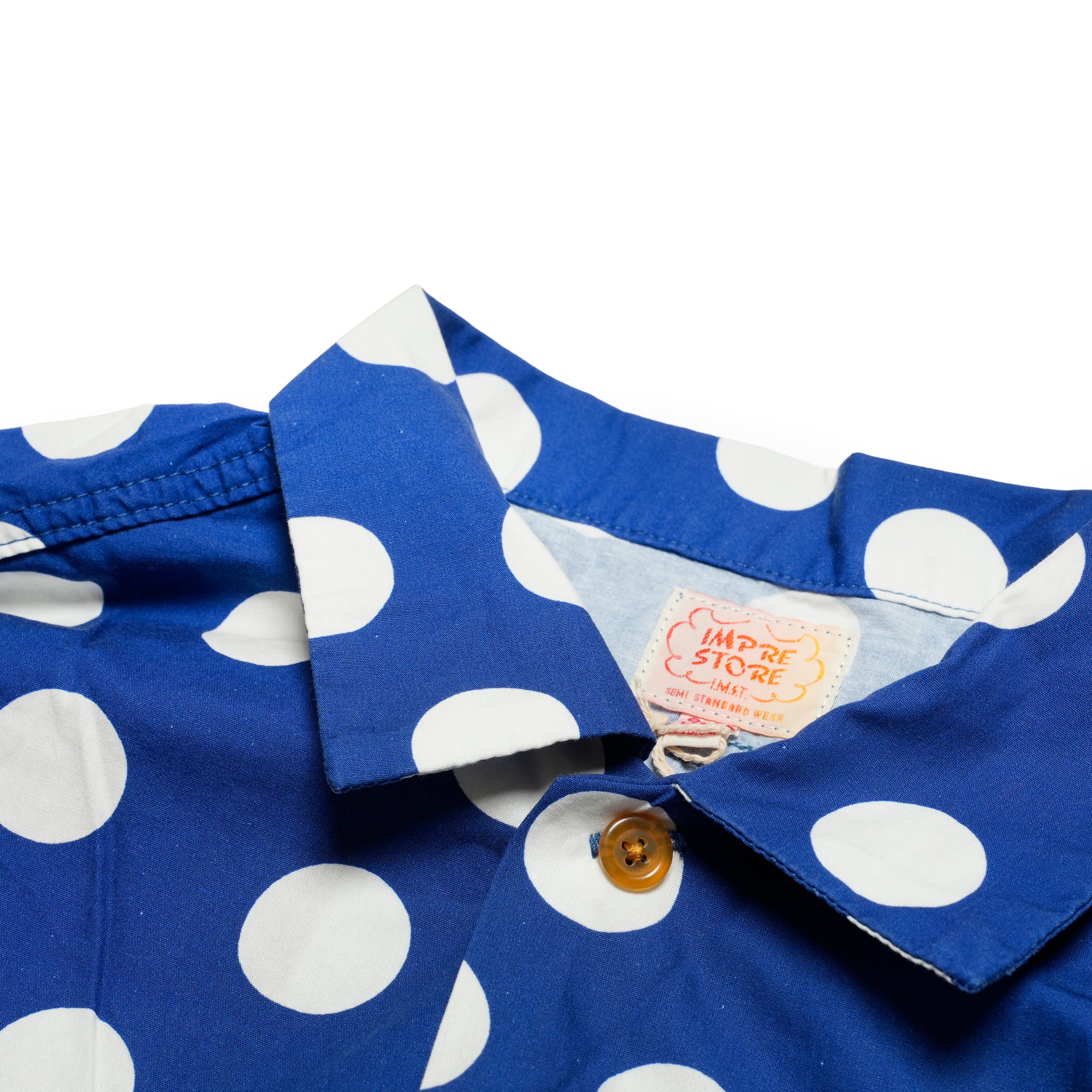 Herb | Polka dot open collar shirt | Color_Navy | No_cbc-imst-86a_navy【IMPRESTORE_インプレストア】