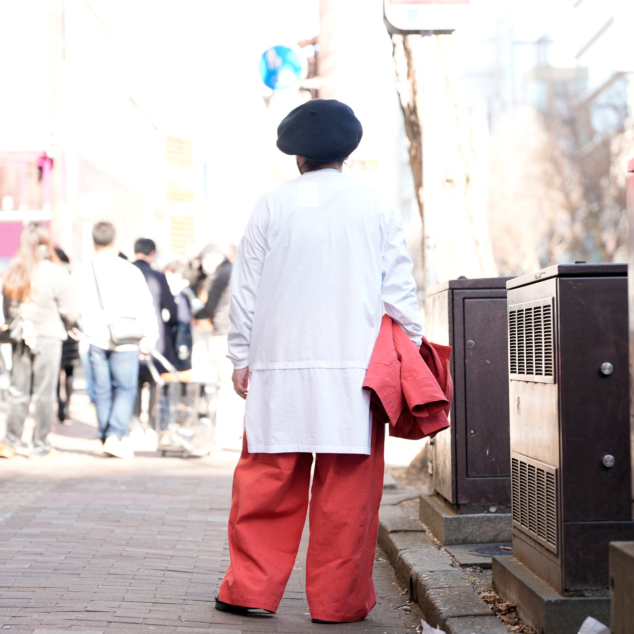 VOO-1223_Soft Red | LINEN BALLOON EZ | Color:Soft Red【VOO_ヴォー】