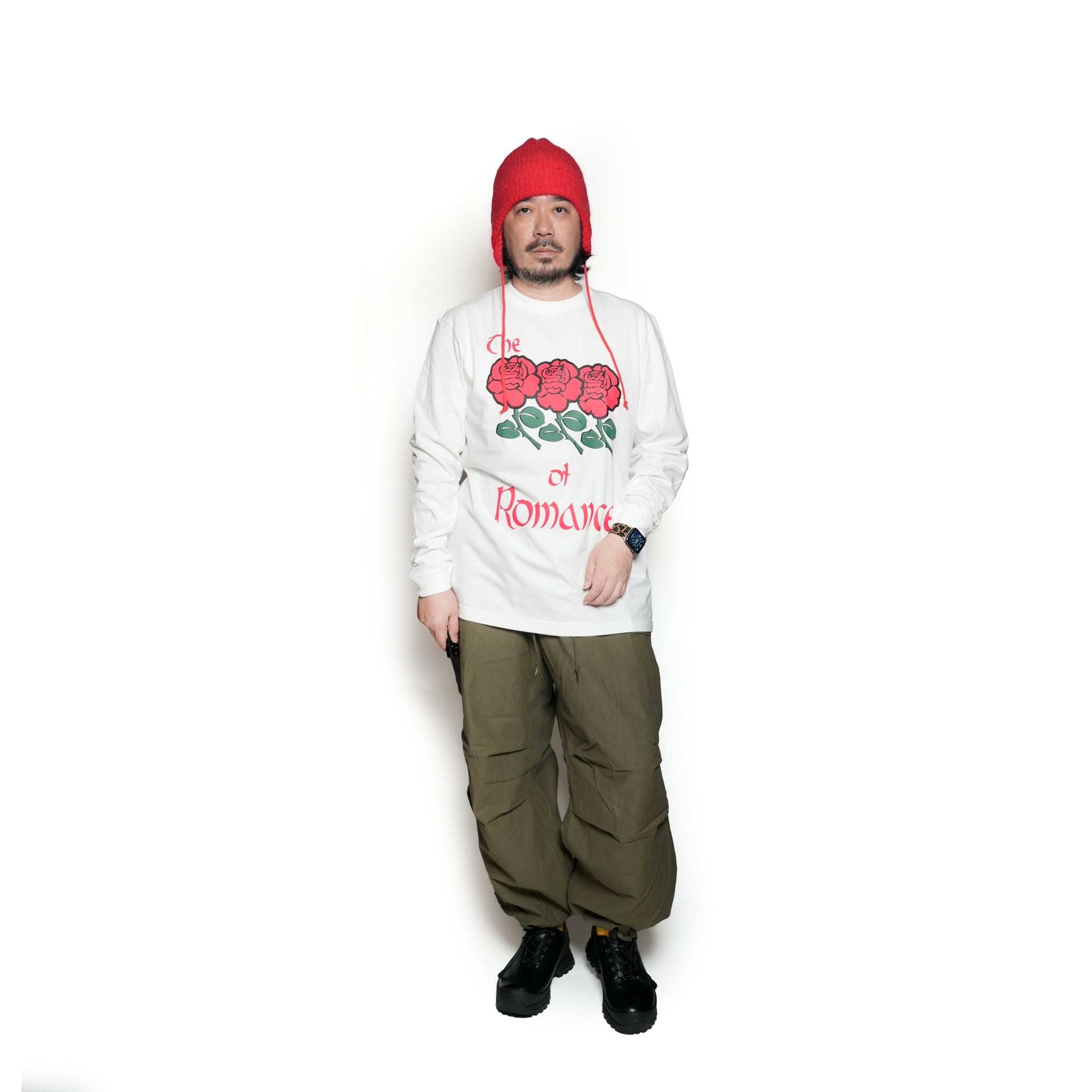 24-3-ct05 | FLOWERS OF ROMANCE L/S WHITE【ORIGINAL JOHN_オリジナルジョン】