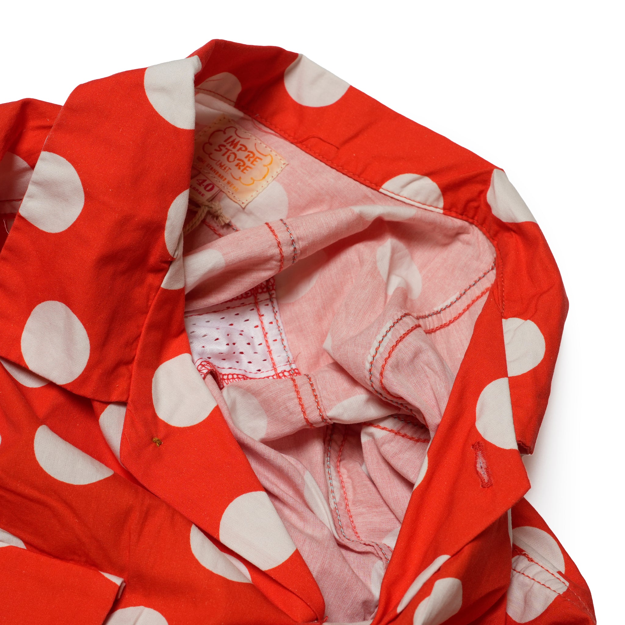 Herb | Polka dot open collar shirt | Color_Red | No_cbc-imst-86a_red【IMPRESTORE_インプレストア】