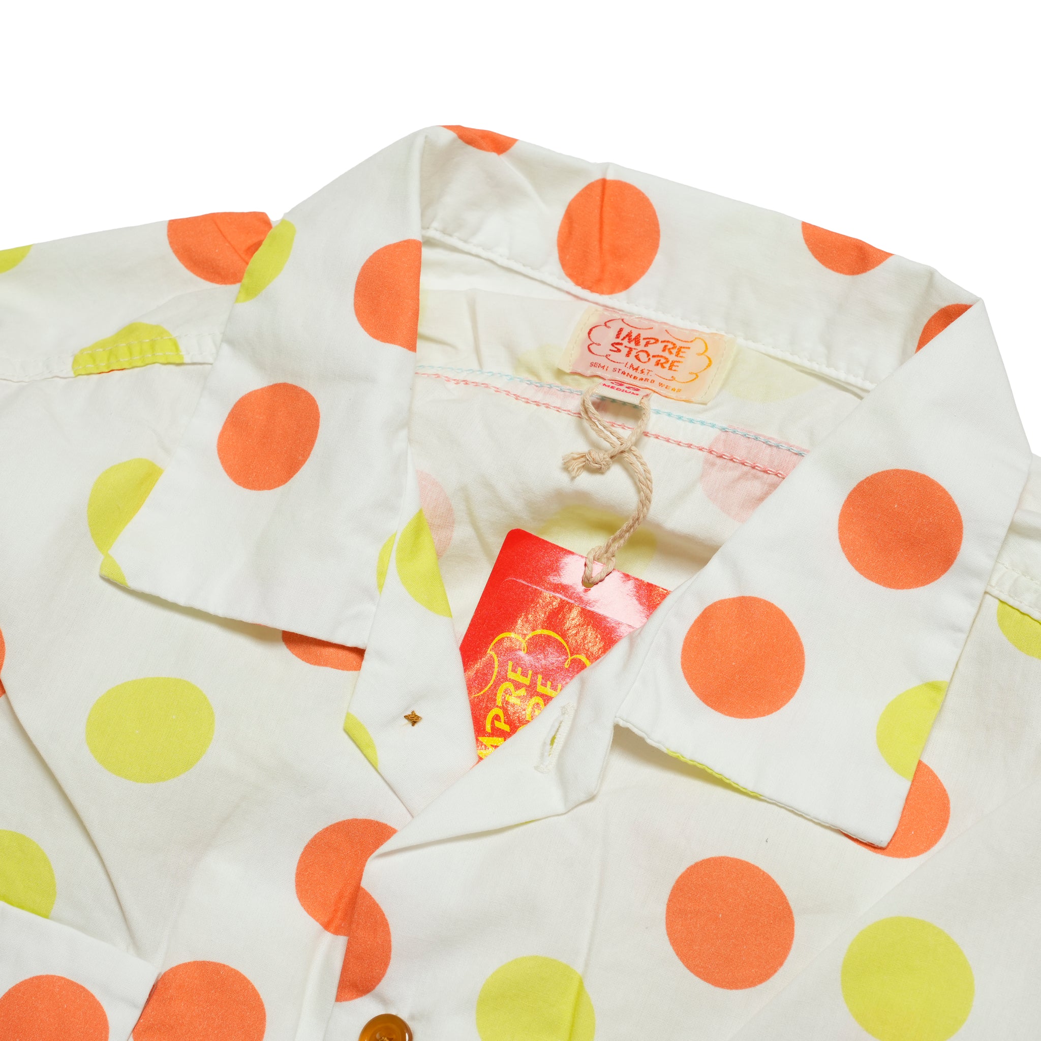 Herb | Polka dot open collar shirt | Color_White | No_cbc-imst-86a_white【IMPRESTORE_インプレストア】