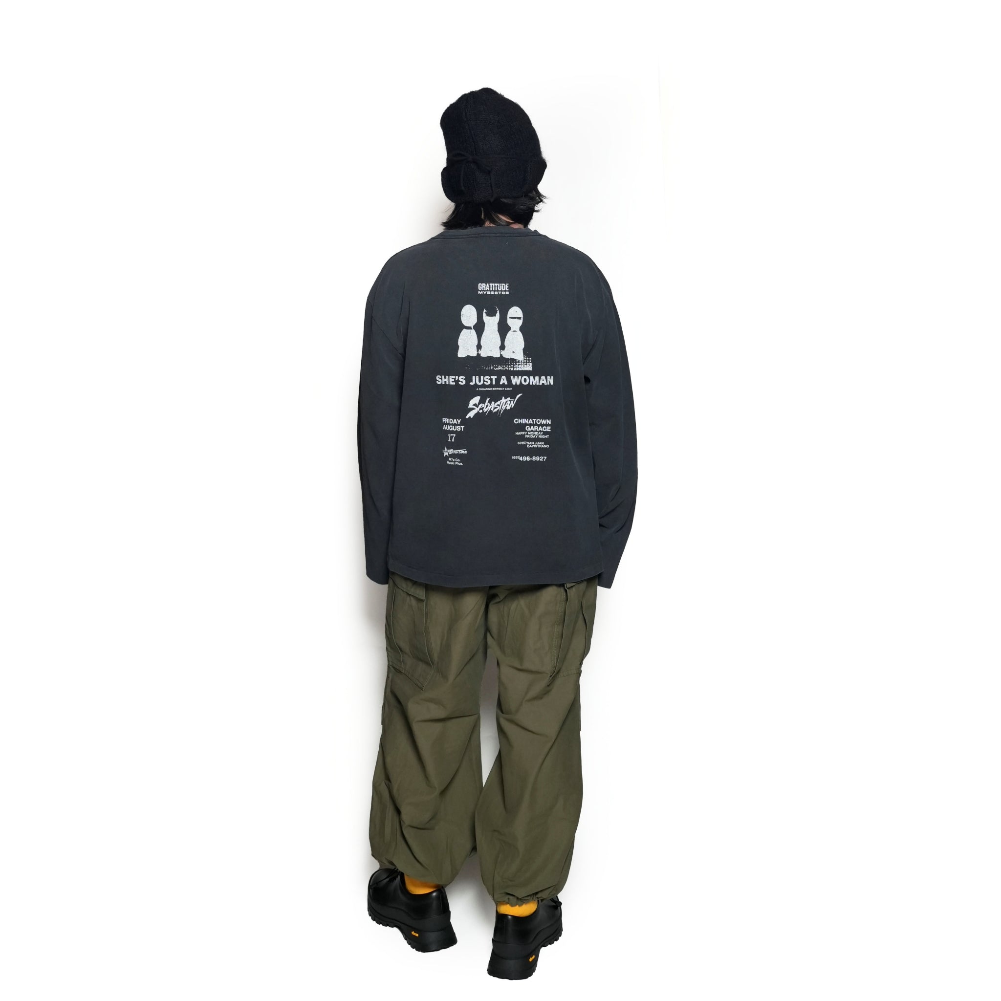 24#03-5A30-0_Black | AVANT-GARDE-ロンTEE | Color:Black【MINAMI ANDERSON_ミナミアンダーソン】