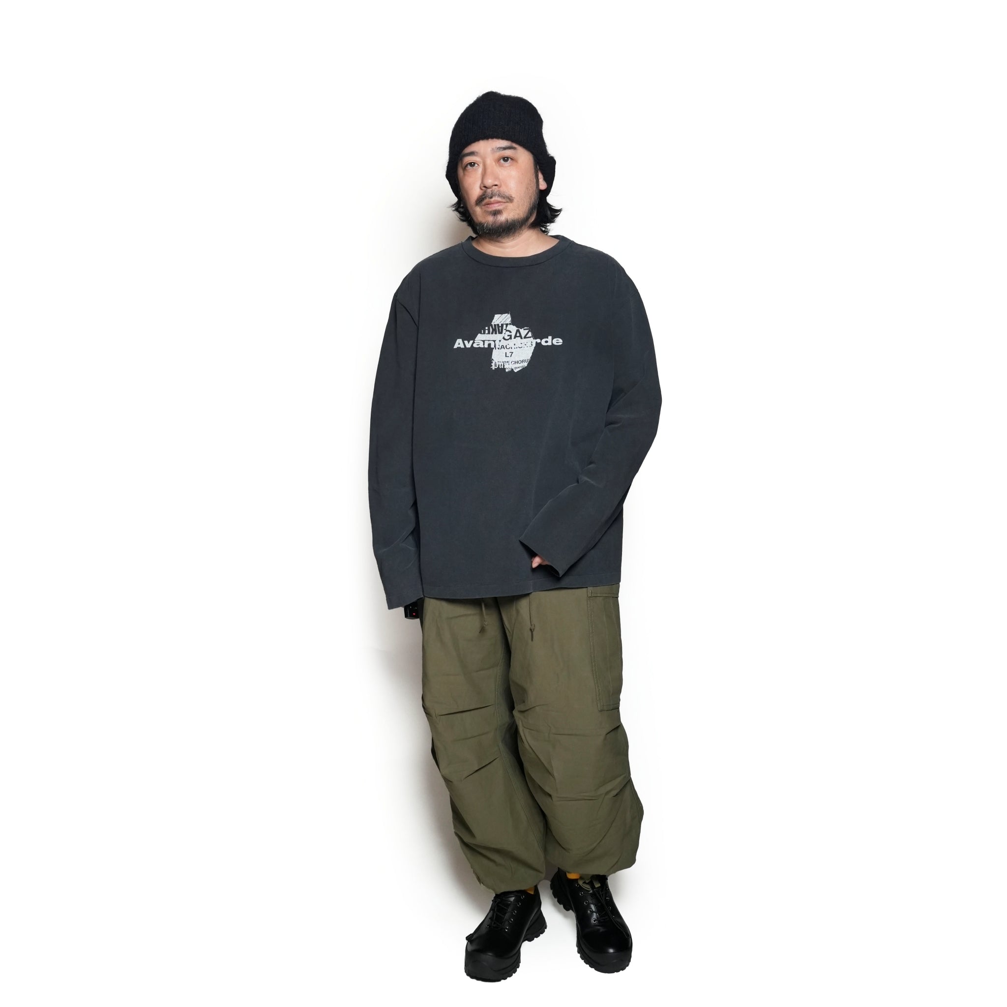 24#03-5A30-0_Black | AVANT-GARDE-ロンTEE | Color:Black【MINAMI ANDERSON_ミナミアンダーソン】