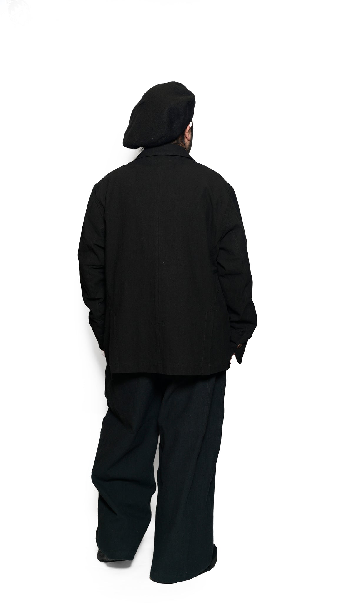 VOO-1222_Black | LINEN 2B JKT | Color:Black【VOO_ヴォー】