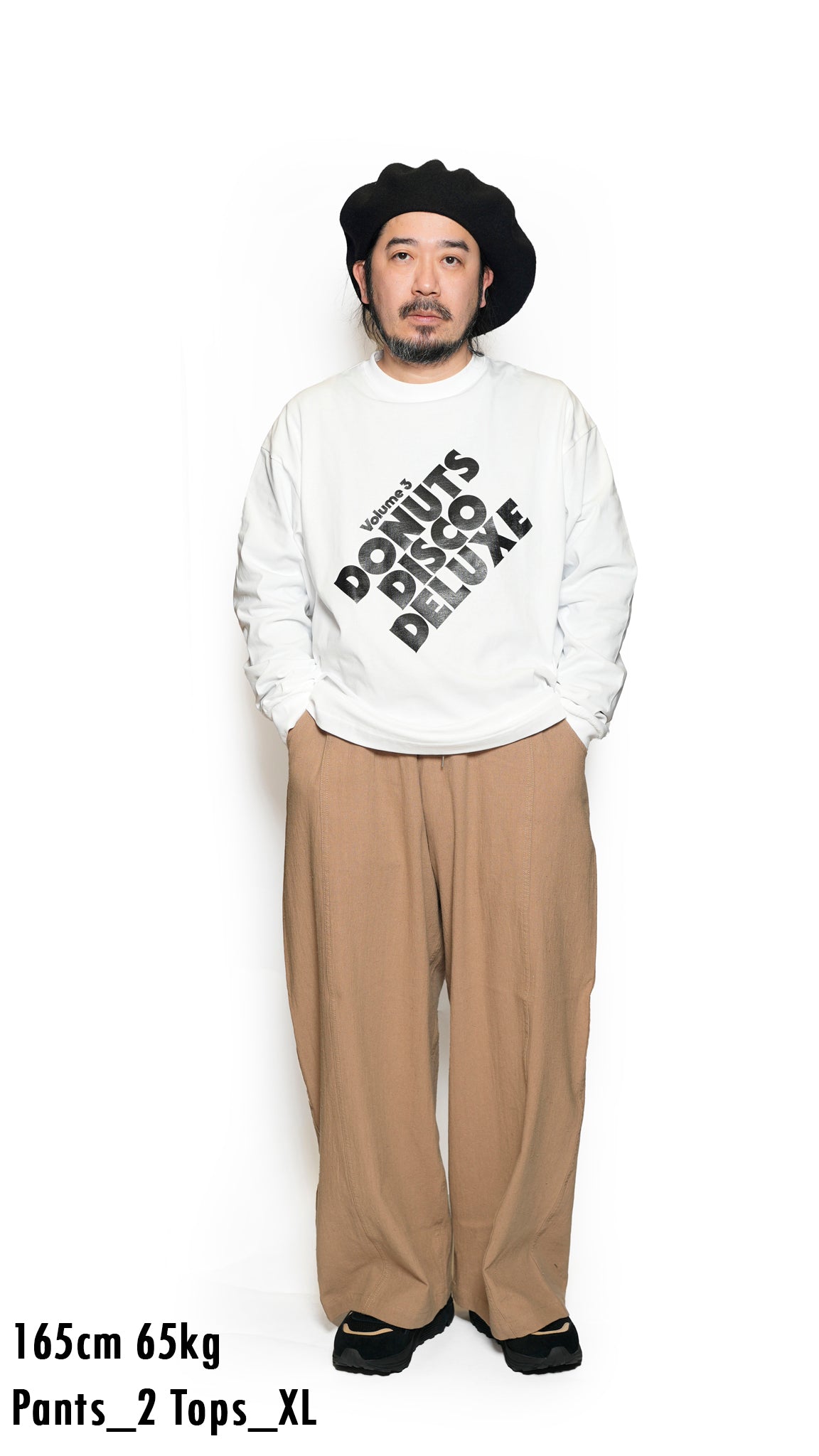 VOO-1223_Camel | LINEN BALLOON EZ | Color:Camel【VOO_ヴォー】