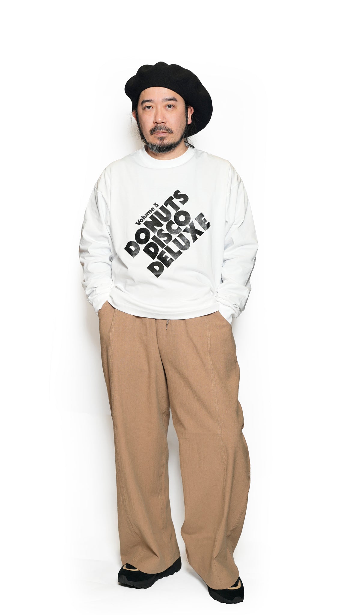 VOO-1223_Camel | LINEN BALLOON EZ | Color:Camel【VOO_ヴォー】