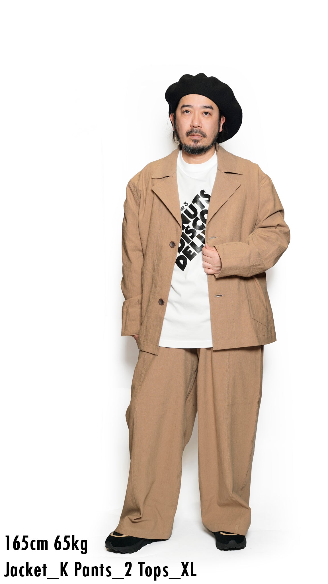 VOO-1222_Camel | LINEN 2B JKT | Color:Camel【VOO_ヴォー】