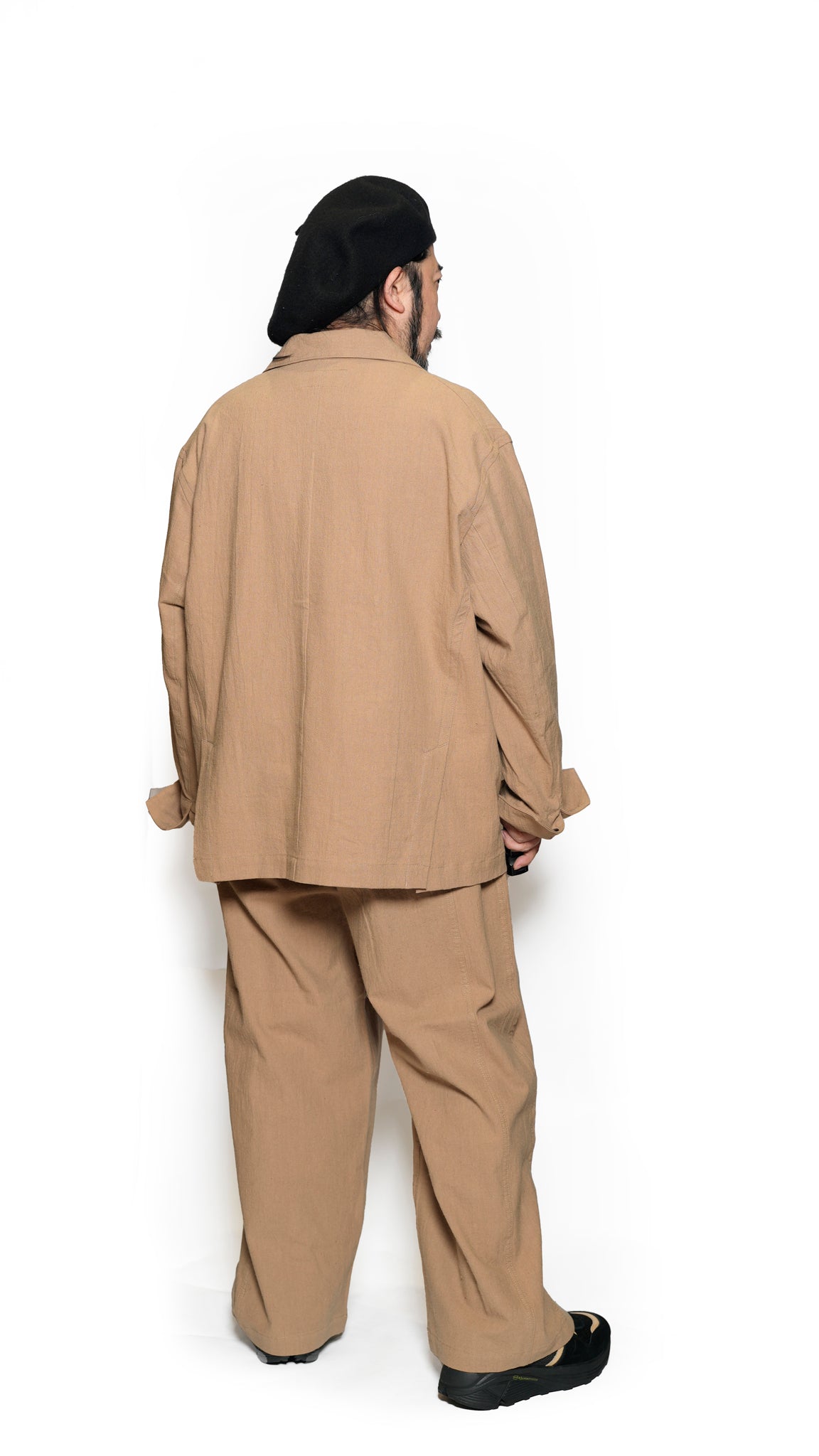 VOO-1222_Camel | LINEN 2B JKT | Color:Camel【VOO_ヴォー】