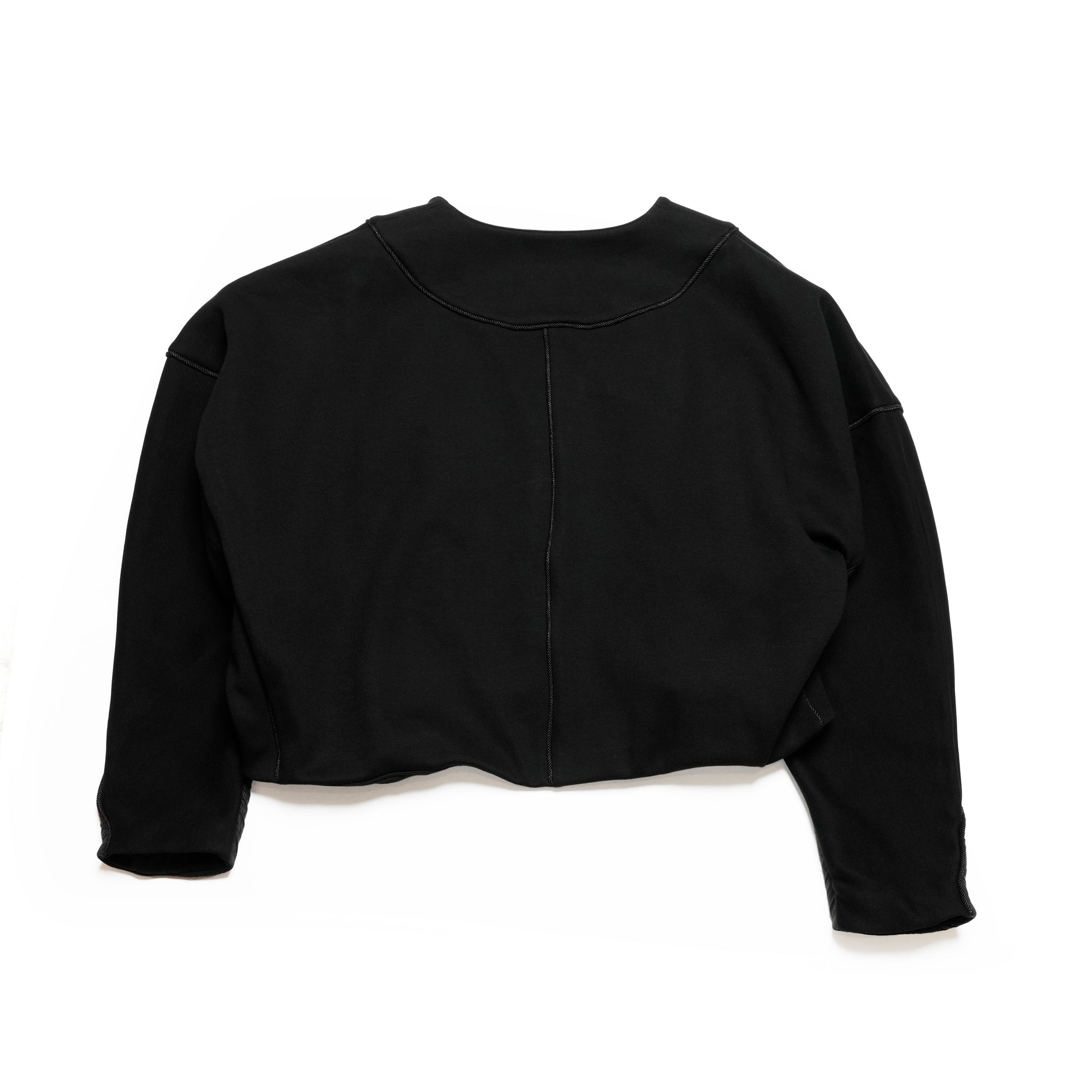 25223-6550Q_black | パイピング切替ブルゾン | Color:Black【ANGELINA_アンジェリーナ】