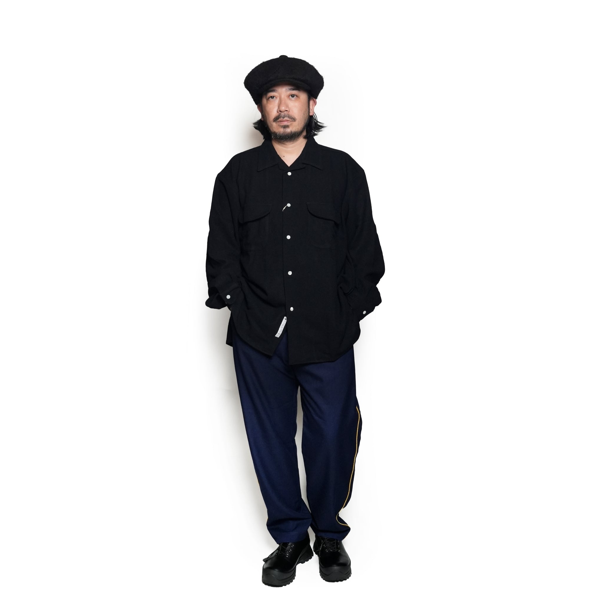 CAMP COLLAR SHIRT *BLACK ETAMINE | Petite Regular/Regular/Tall 【CITYLIGHTS PRODUCTS_シティライツプロダクツ】【archive】