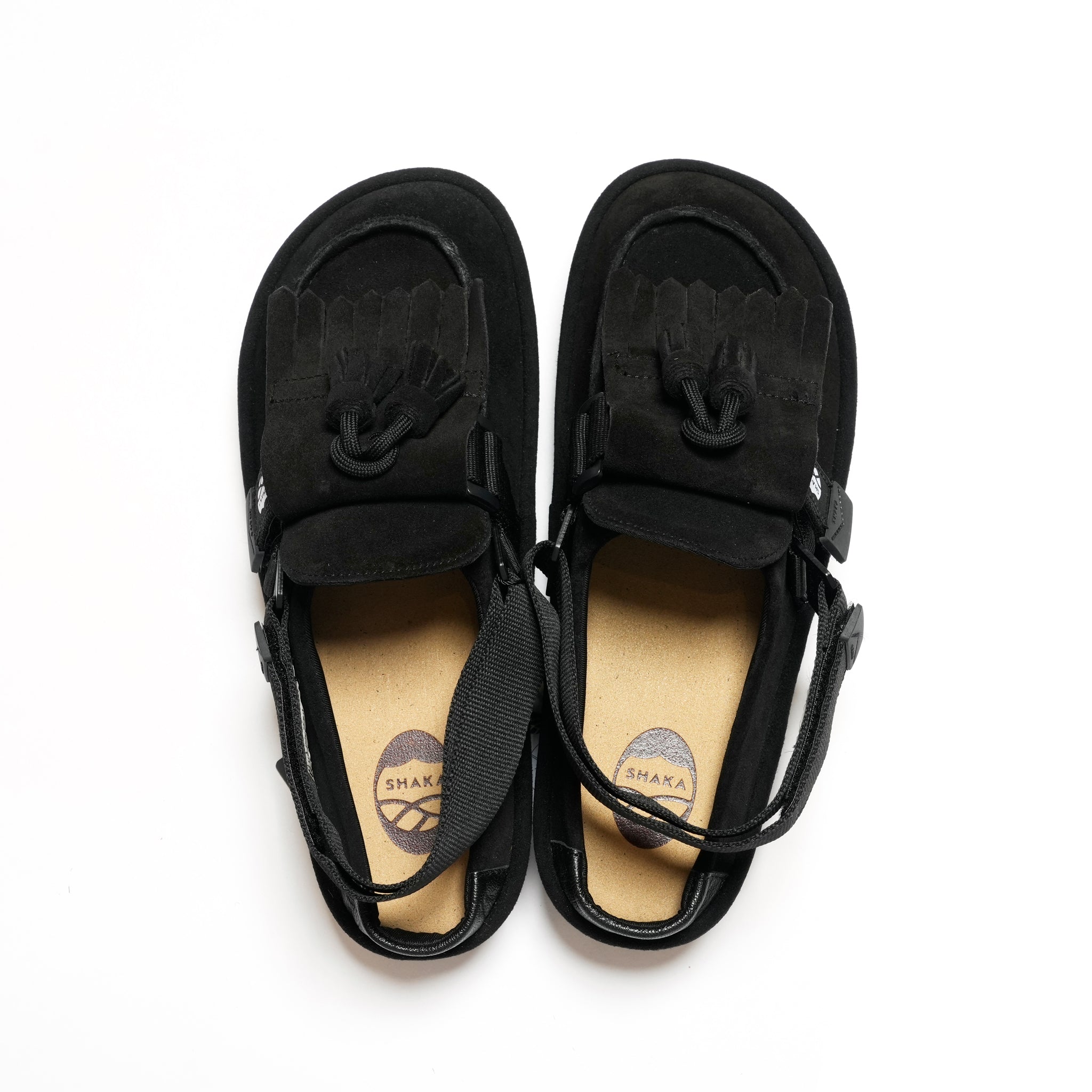 MOC MULE TASSEL SUEDE | Color_Black 00S | No_sk-296_black 00s【SHAKA_シャカ】
