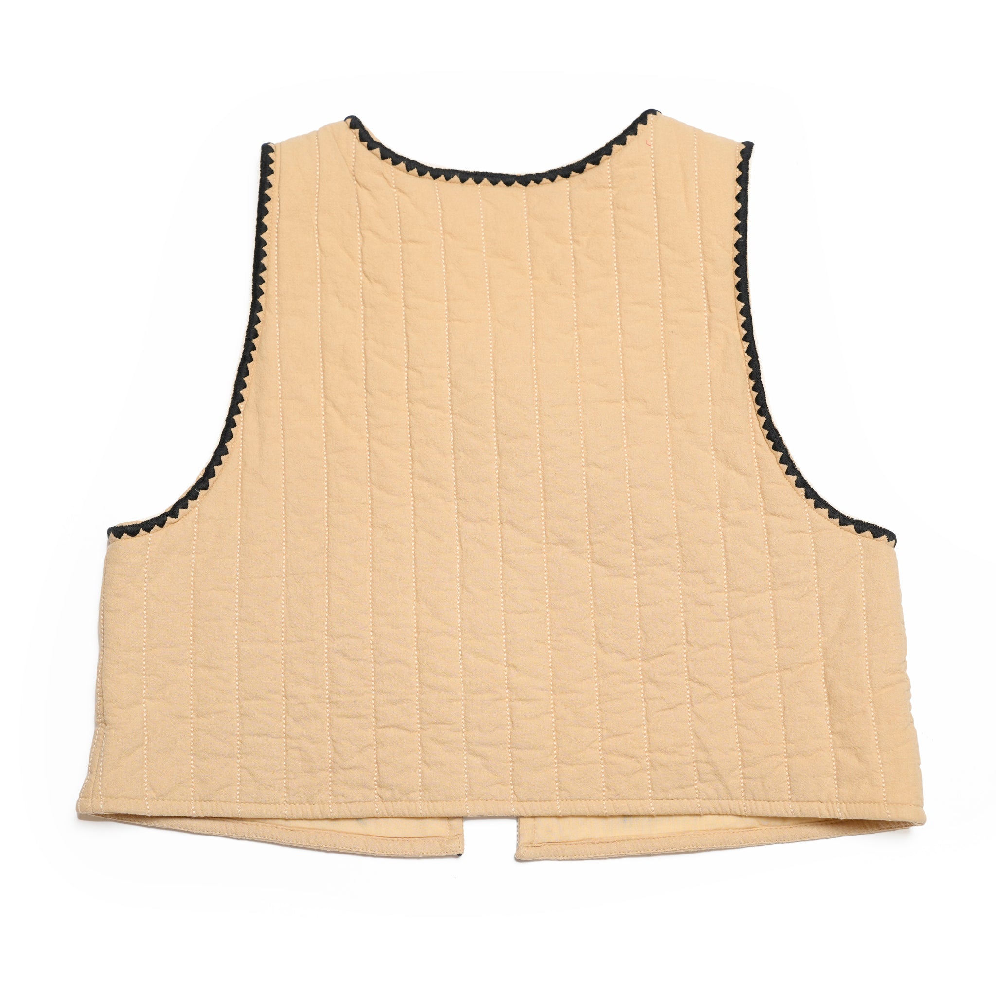 COTTON DORI EMBROIDERY VEST | Color_Beige | No_020952se4_beige【SARA MALLIKA_サラマリカ】