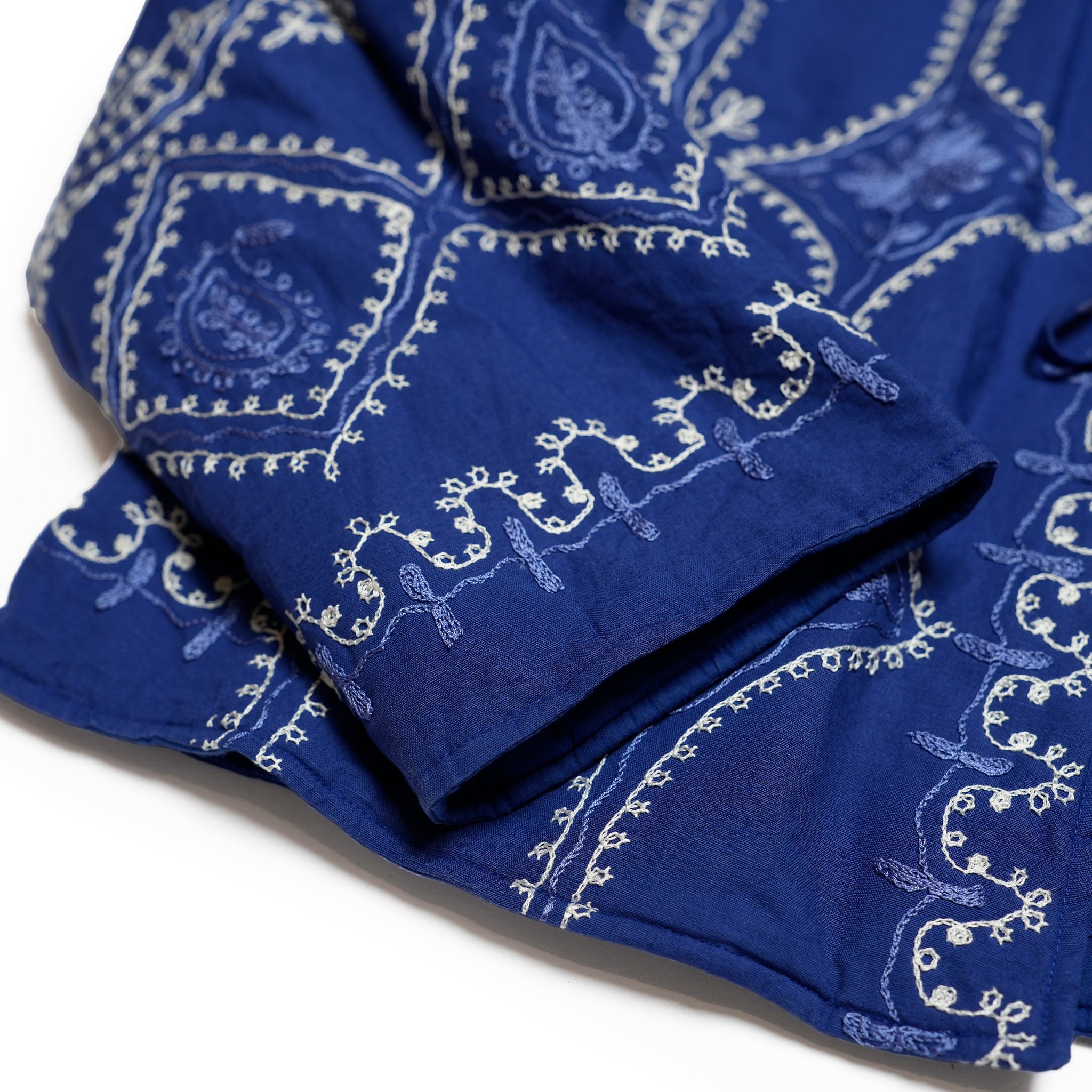 COTTON LINEN AARI EMBROIDERY | Color_Blue | No_020952sa3_blue【SARA MALLIKA_サラマリカ】