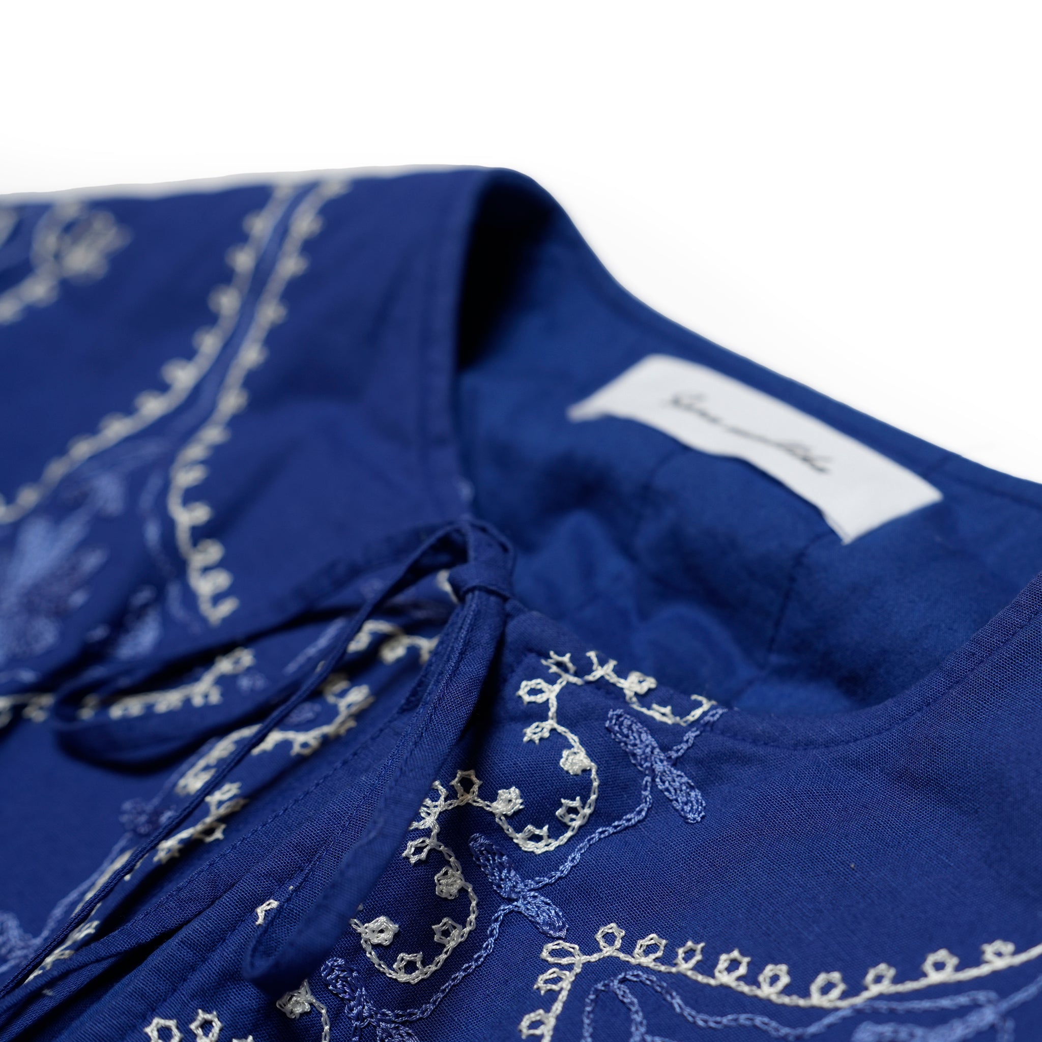 COTTON LINEN AARI EMBROIDERY | Color_Blue | No_020952sa3_blue【SARA MALLIKA_サラマリカ】