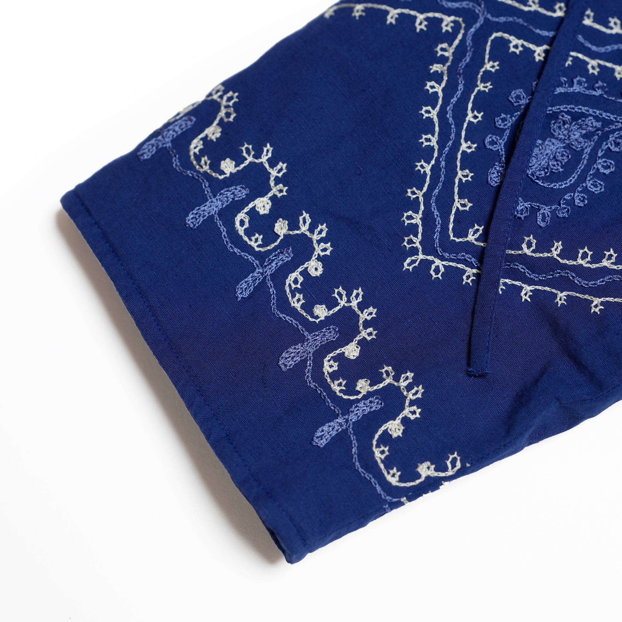 COTTON LINEN AARI EMBROIDERY | Color_Blue | No_020952sa3_blue【SARA MALLIKA_サラマリカ】