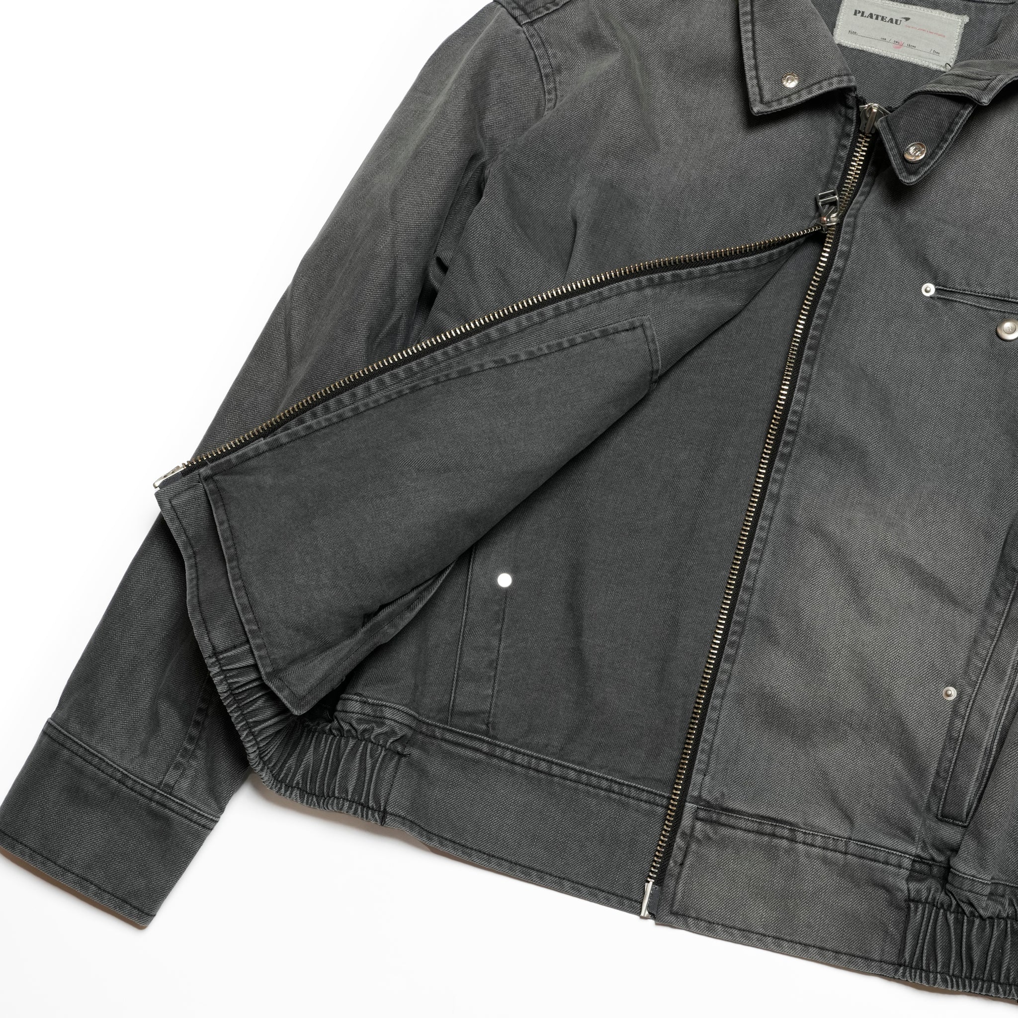 Tucked worker jacket | Color_Washed Grey | No_pla25awj17-2_washed grey【PLATEAU STUDIO_プラトー スタジオ】