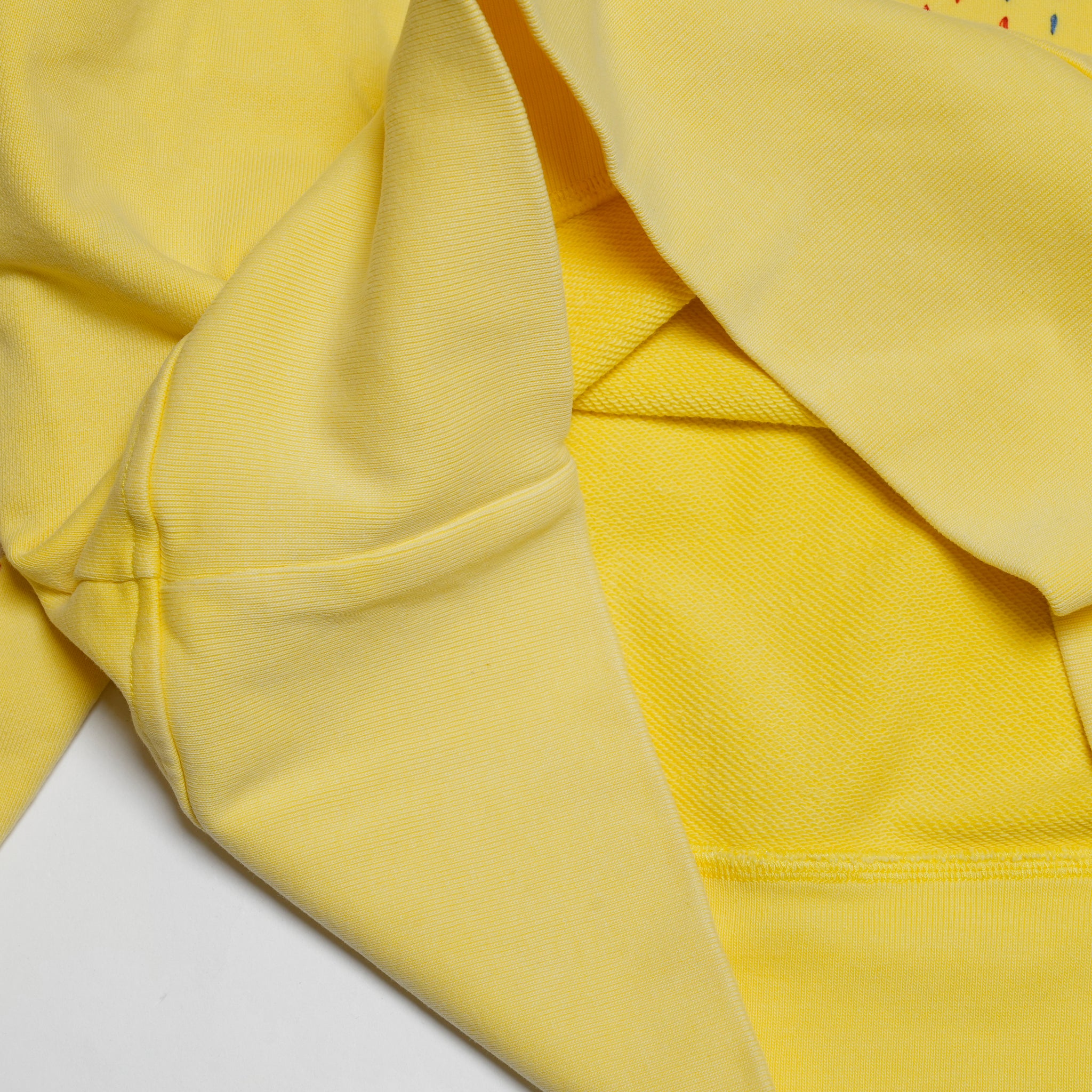Star crew neck | Color_Yellow | No_pla25awt09-1_yellow【PLATEAU STUDIO_プラトー スタジオ】