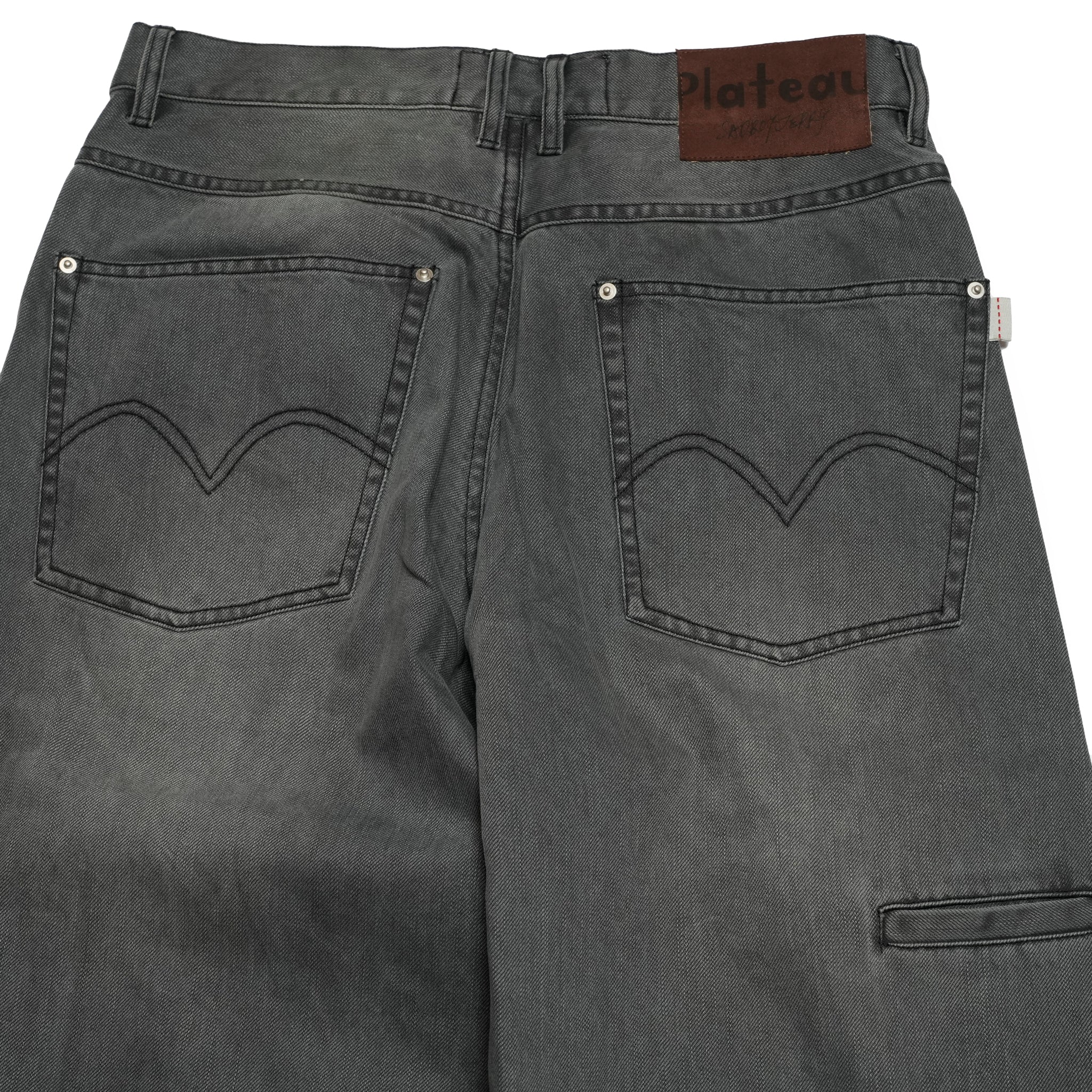 Curvy work pants | Color_Washed Grey | No_pla25awp02-2_washed grey【PLATEAU STUDIO_プラトー スタジオ】