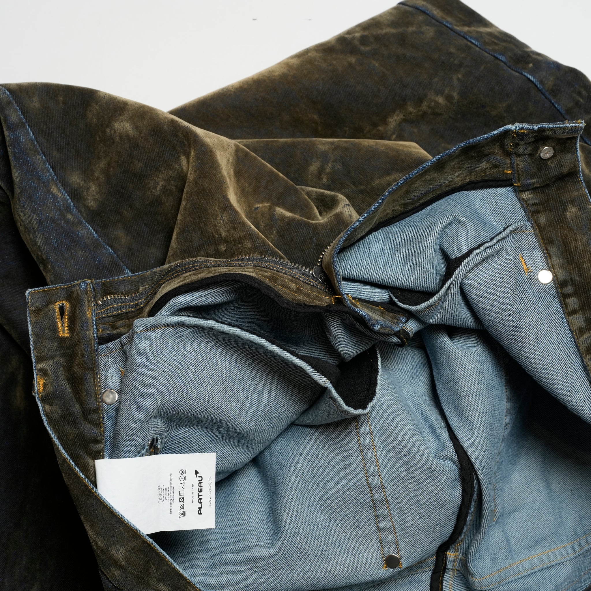 Curvy work pants | Color_Washed Velvet | No_pla25awp02-1_washed velvet【PLATEAU STUDIO_プラトー スタジオ】