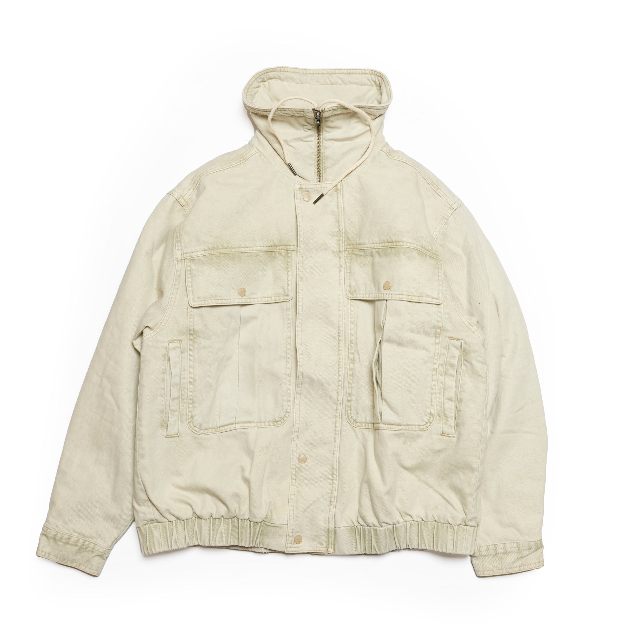 DENIM UTILITY PUFFER JACKET | Color_Antique Stone | No_27219_antique stone【ONE TEASPOON_ワンティースプーン】