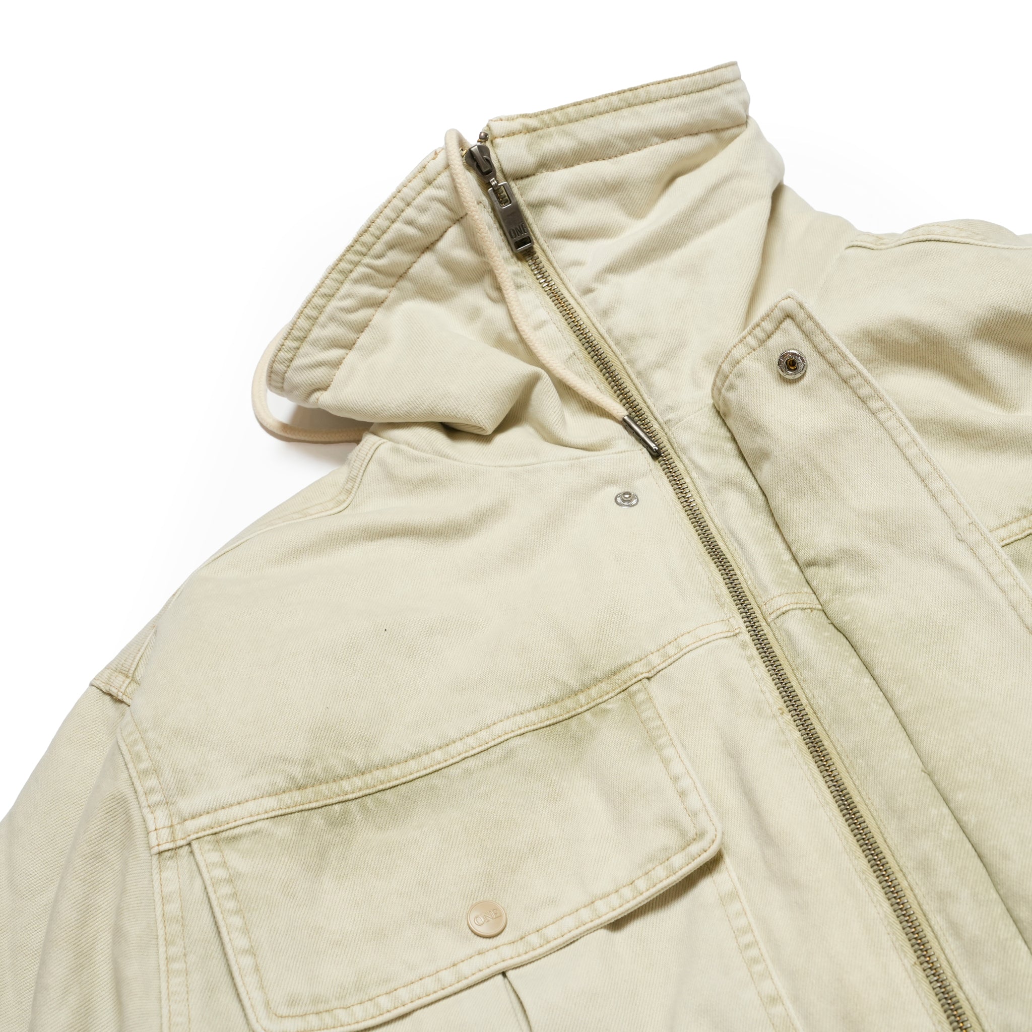 DENIM UTILITY PUFFER JACKET | Color_Antique Stone | No_27219_antique stone【ONE TEASPOON_ワンティースプーン】