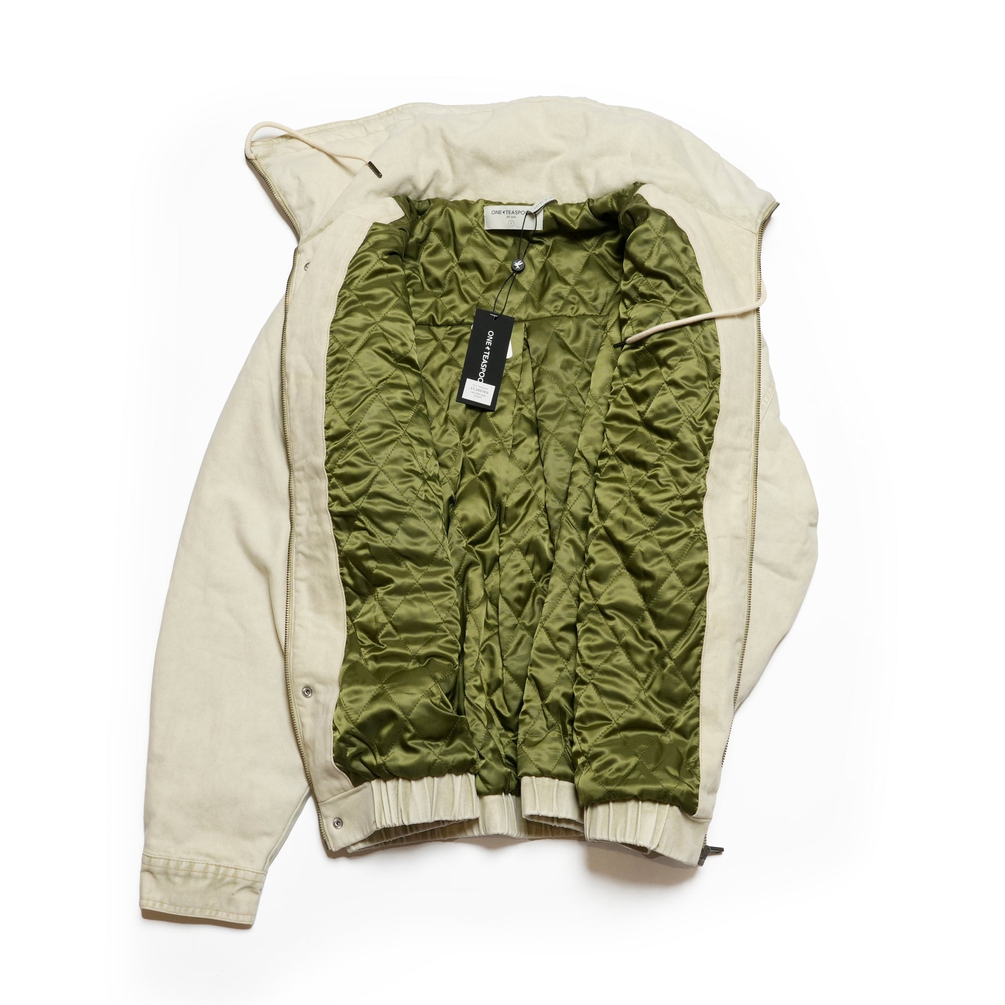 DENIM UTILITY PUFFER JACKET | Color_Antique Stone | No_27219_antique stone【ONE TEASPOON_ワンティースプーン】