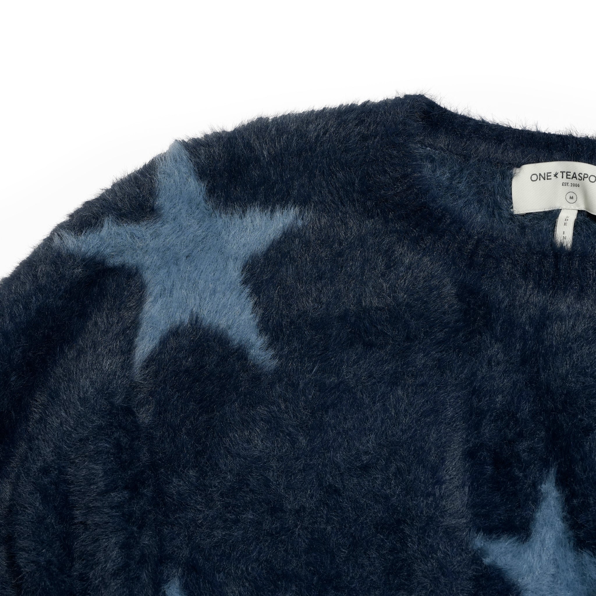 FLUFFY STAR LONGSLEEVE KNIT SWEATER | Color_Blue | No_27140a_blue【ONE TEASPOON_ワンティースプーン】
