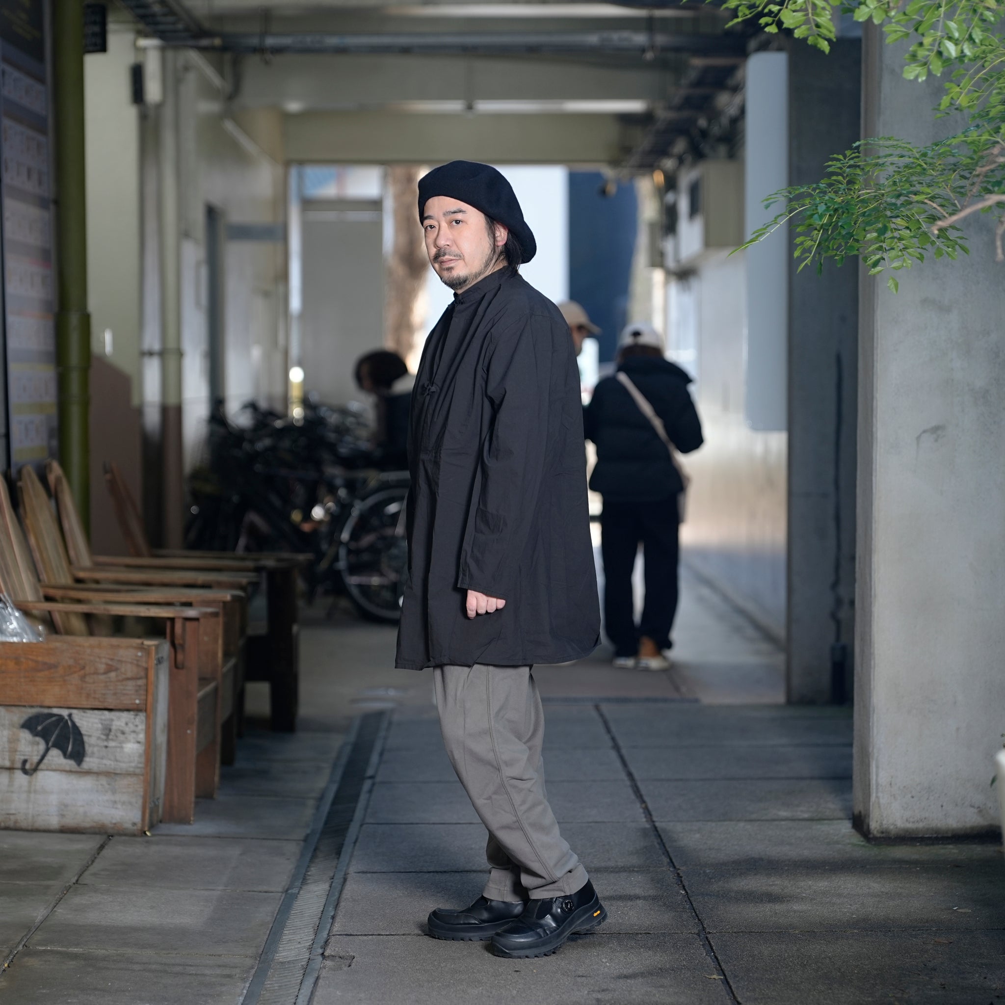 AM-2517005_Black | Cotton Lawn Smock | Color:Black【ARMY TWILL_アーミーツイル】